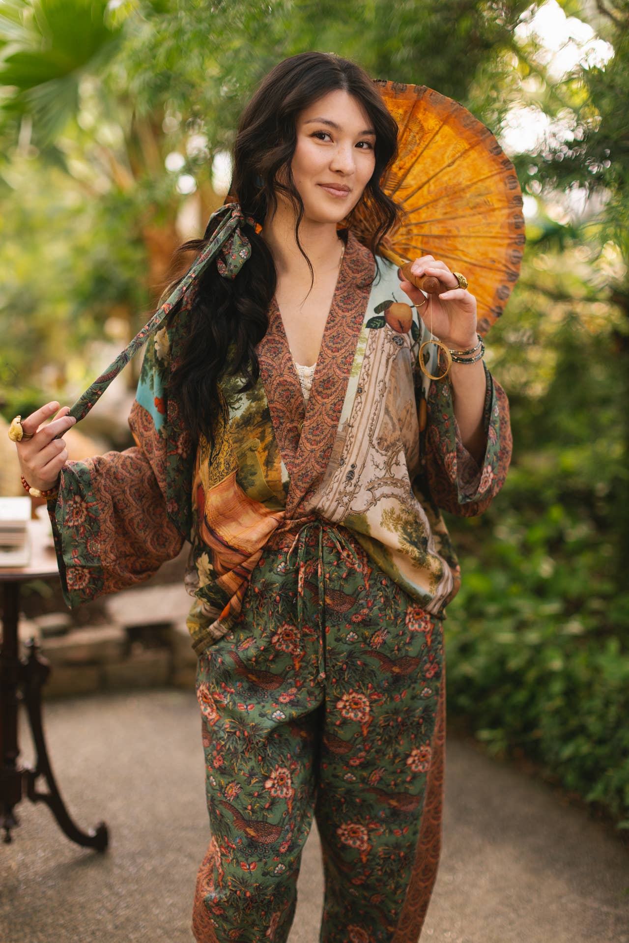 Secret Garden Pixie Duster Cropped Kimono w/ Swan - ivyandlavyboutique Market of Stars