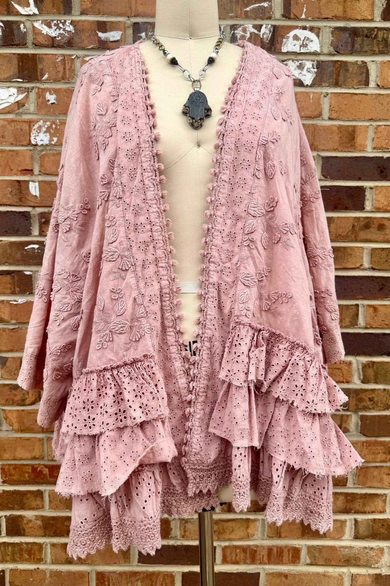 Send Her Roses Kimono - ivyandlavyboutique ivyandlavyboutique