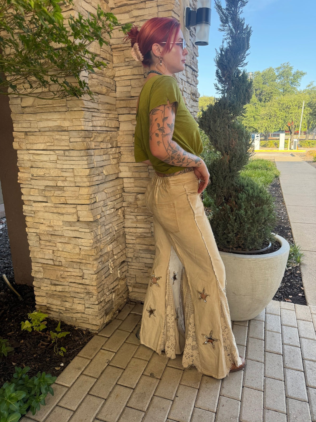 Sequins in Hayfield Pant - ivyandlavyboutique A Rare Bird Shop