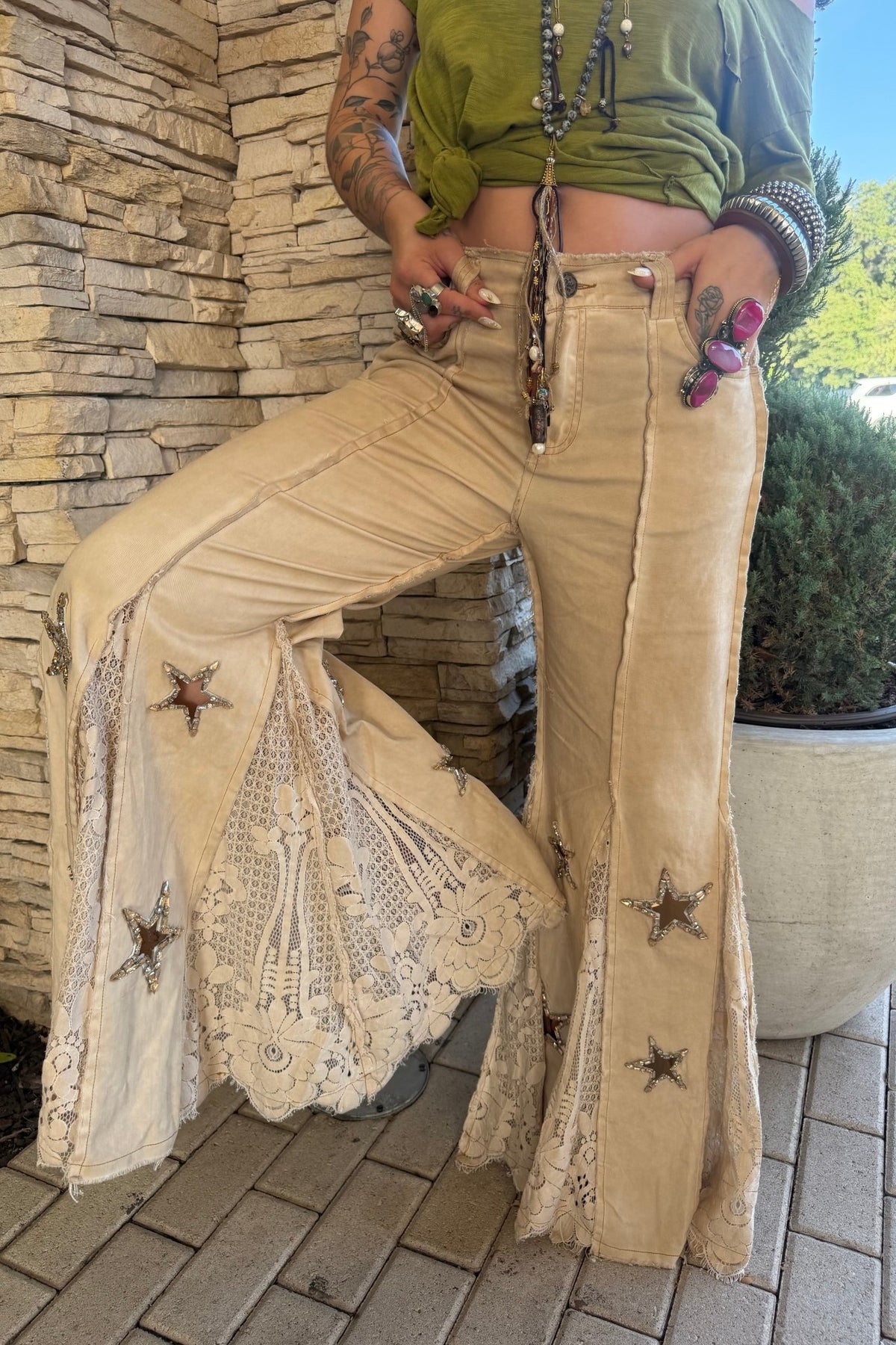 Sequins in Hayfield Pant - ivyandlavyboutique A Rare Bird Shop