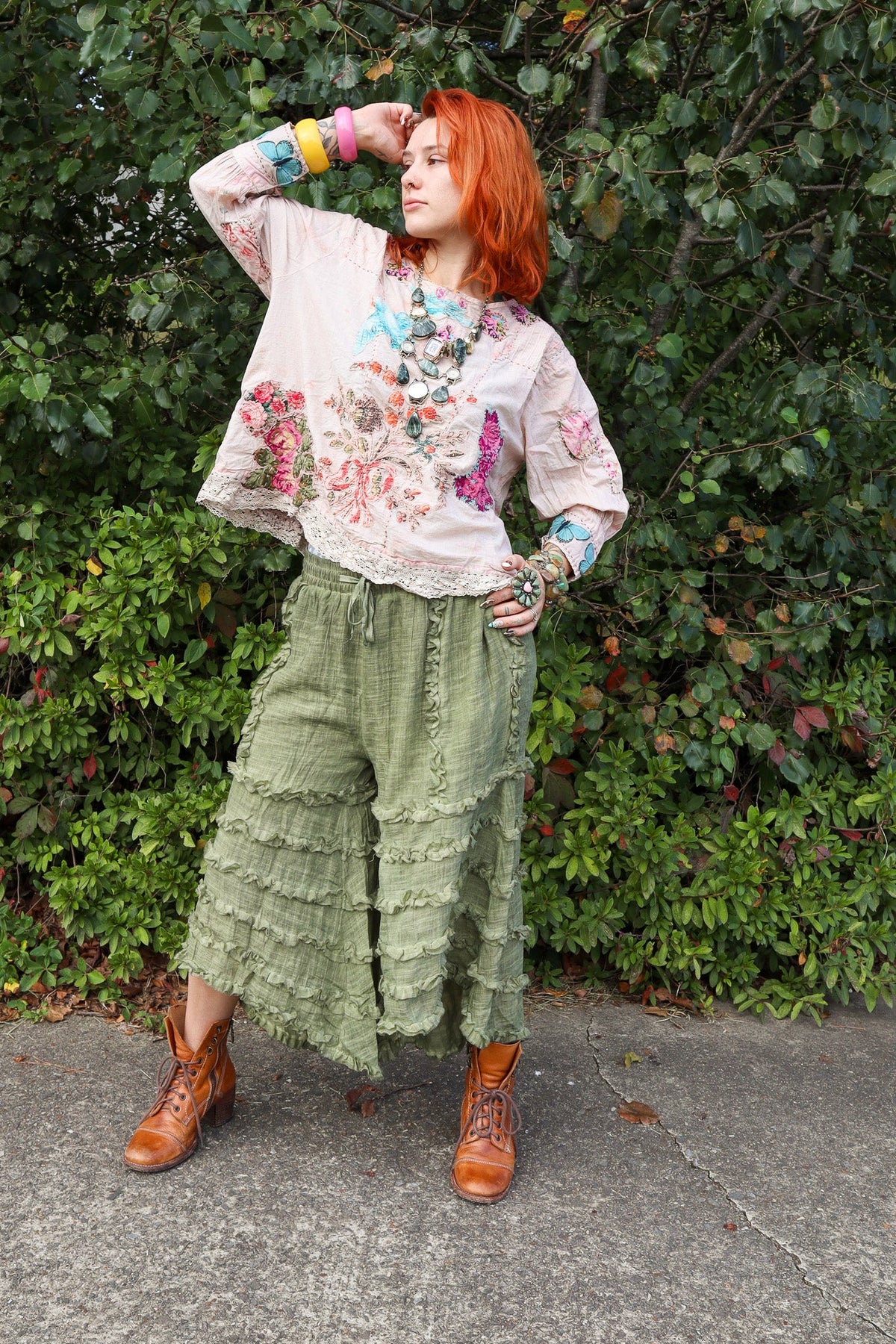 Serene Sands Pants - Olive - ivyandlavyboutique Jaded Gypsy