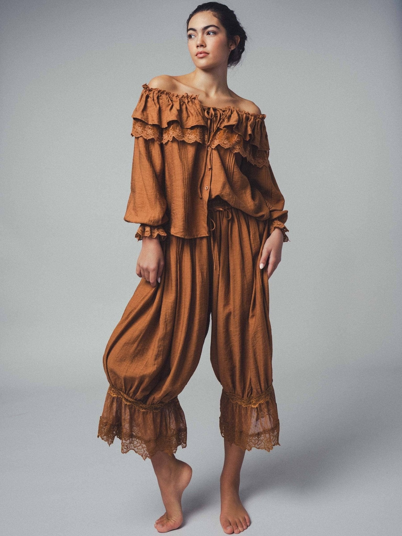 Seven Seas Lace Ruffle Blouse - ivyandlavyboutique Fashion Week