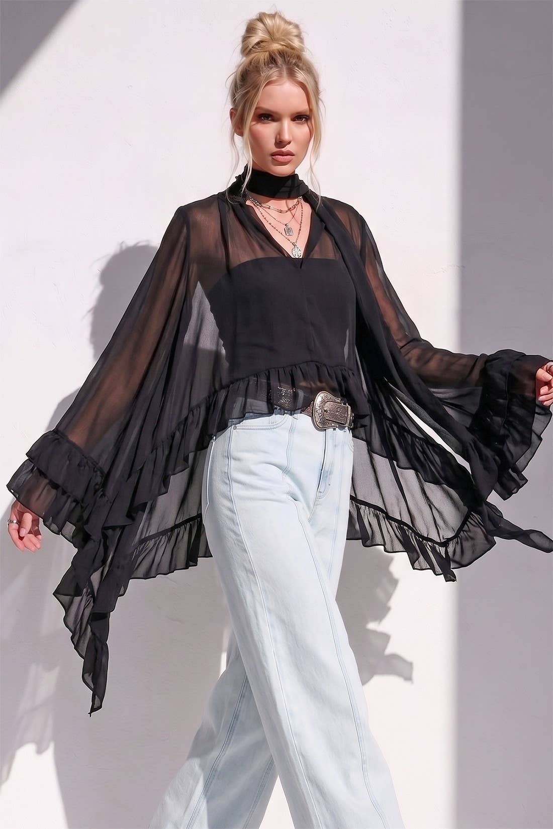 Sheer Bliss Tunic - ivyandlavyboutique WISTERIA LANE