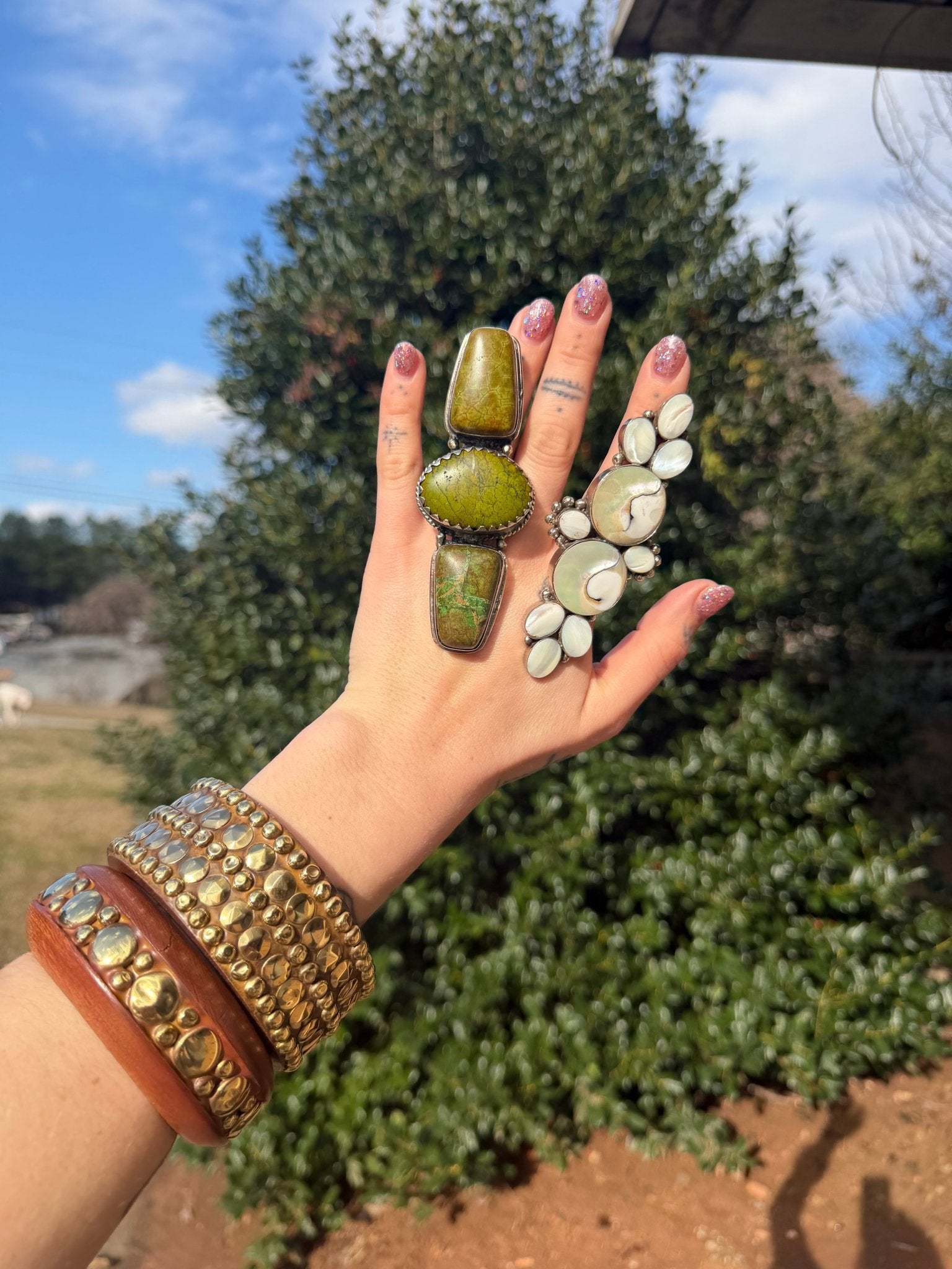 Shell Stack 2 Ring - ivyandlavyboutique ivyandlavyboutique