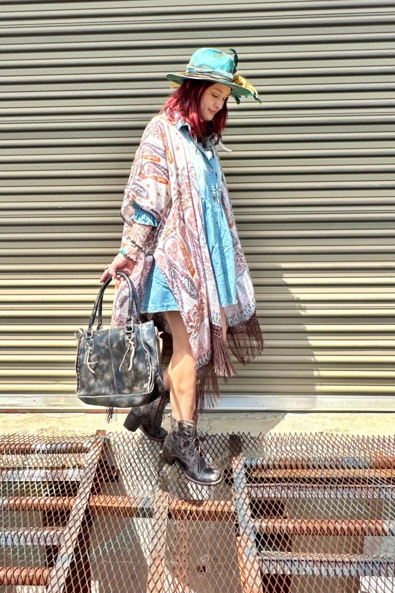 She’s a Gem Denim Long Sleeve Dress - ivyandlavyboutique Vervet