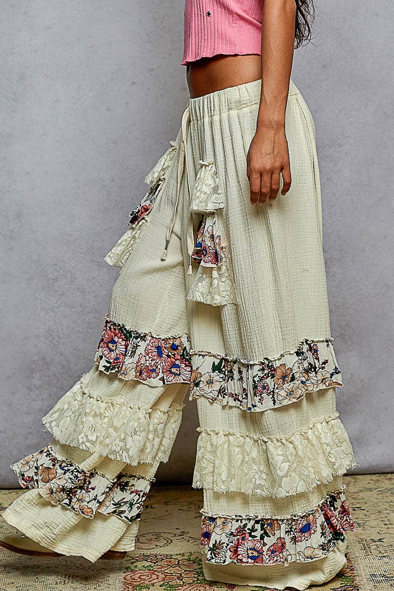 She’s Got Sass Ruffle Leg Pant - ivyandlavyboutique Pol Clothing