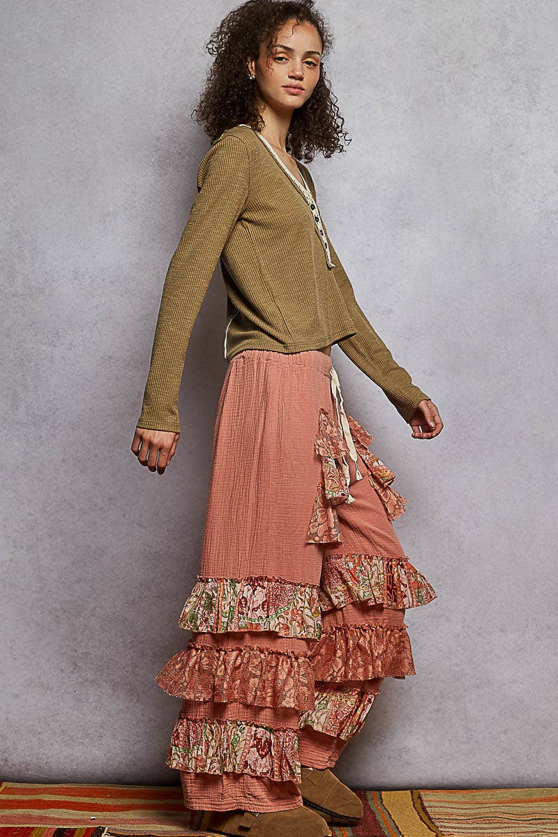 She’s Got Sass Ruffle Leg Pant - ivyandlavyboutique Pol Clothing