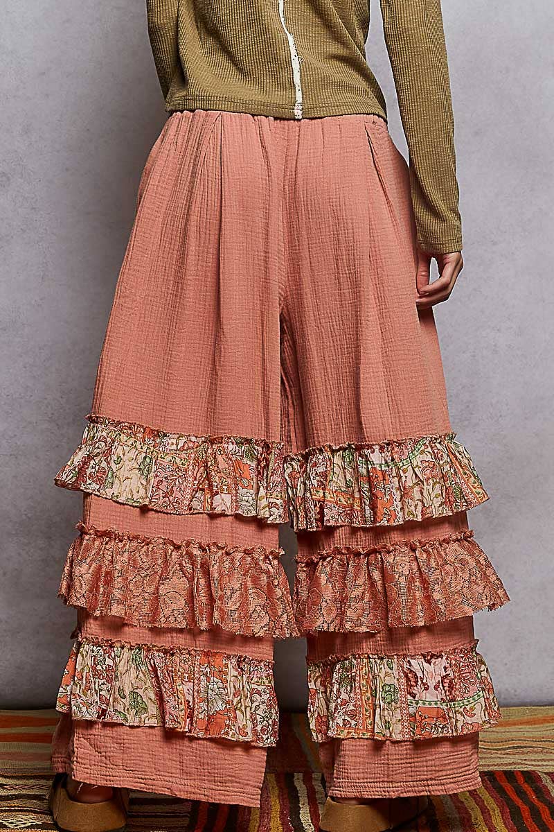 She’s Got Sass Ruffle Leg Pant - ivyandlavyboutique Pol Clothing