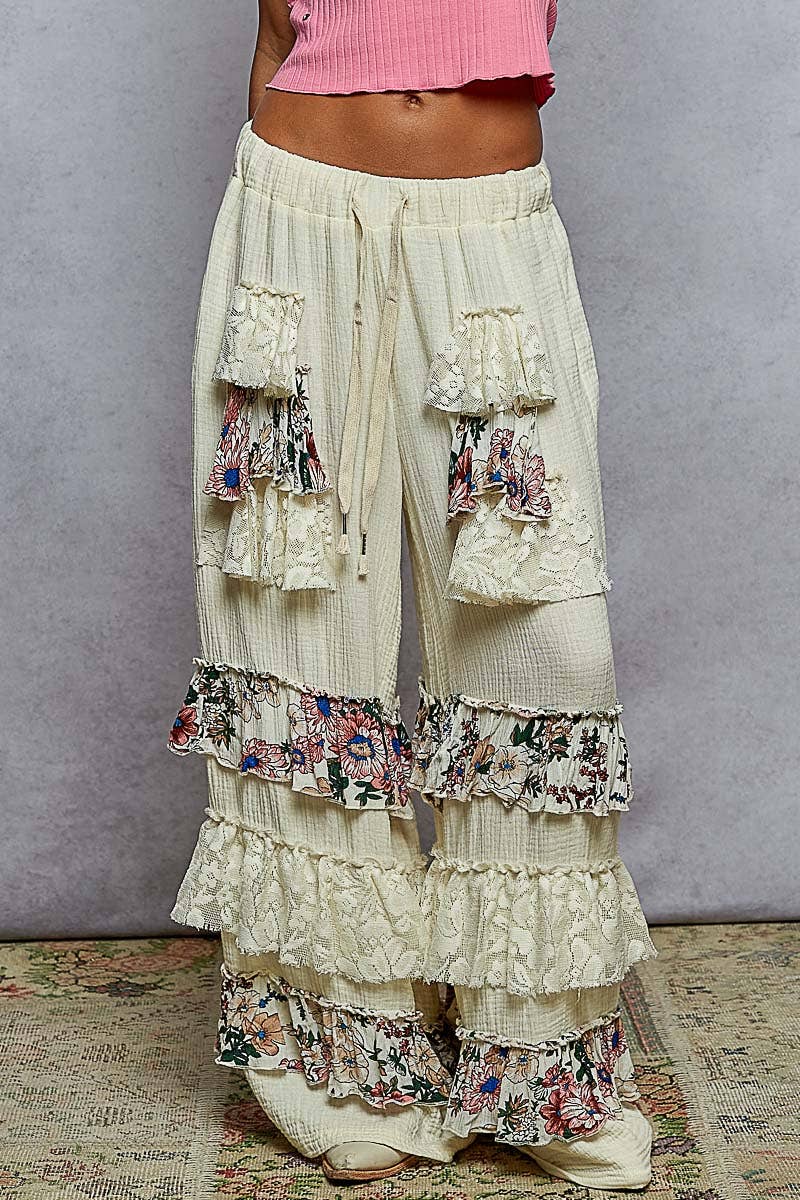 She’s Got Sass Ruffle Leg Pant - ivyandlavyboutique Pol Clothing