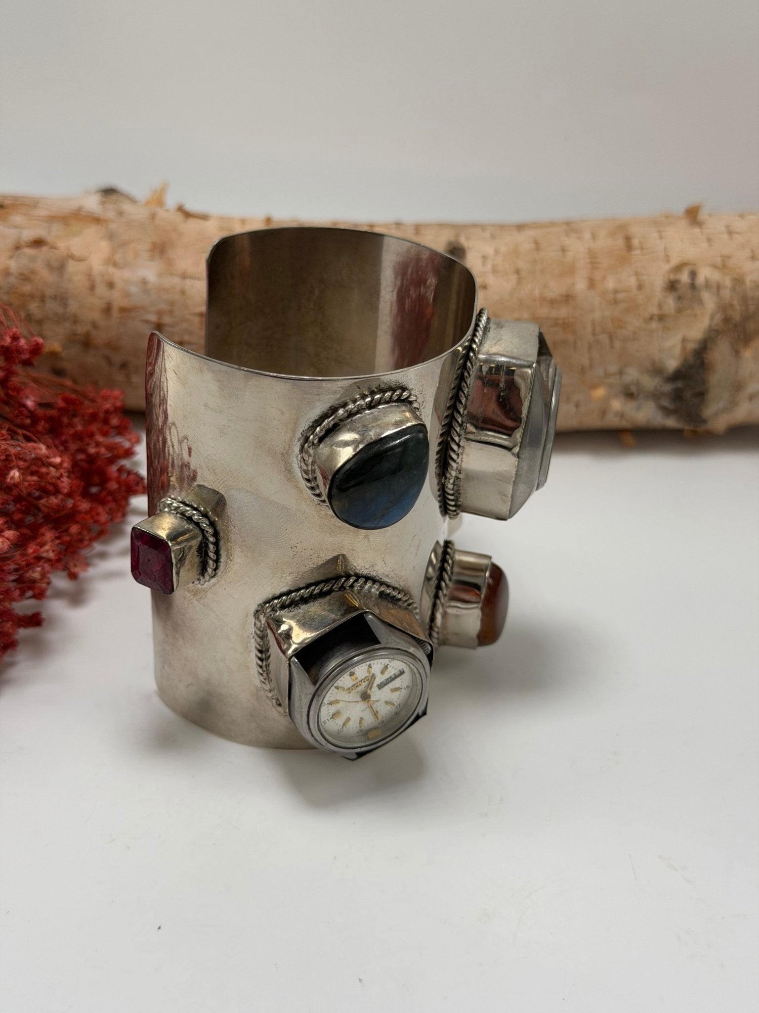 She’s Never Late 8 Piece Watch Cuff - ivyandlavyboutique ivyandlavyboutique