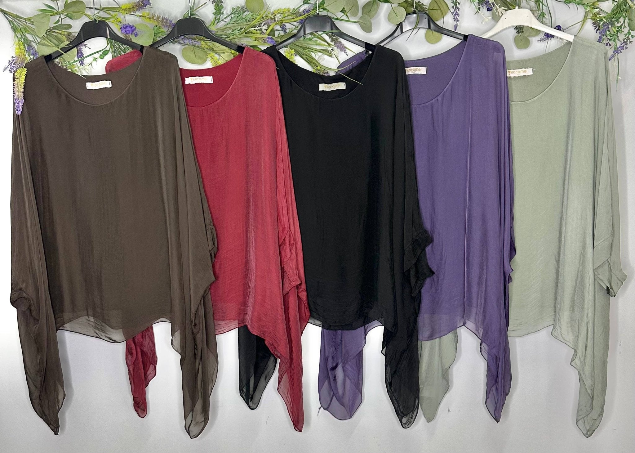 Silk Classic Everyday Top - ivyandlavyboutique Karamel Collection