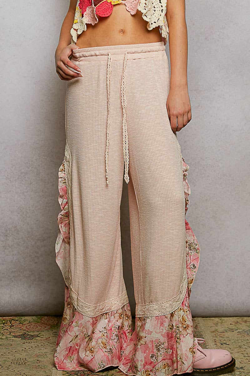 Simple Swing Ruffle Pant - ivyandlavyboutique Pol Clothing