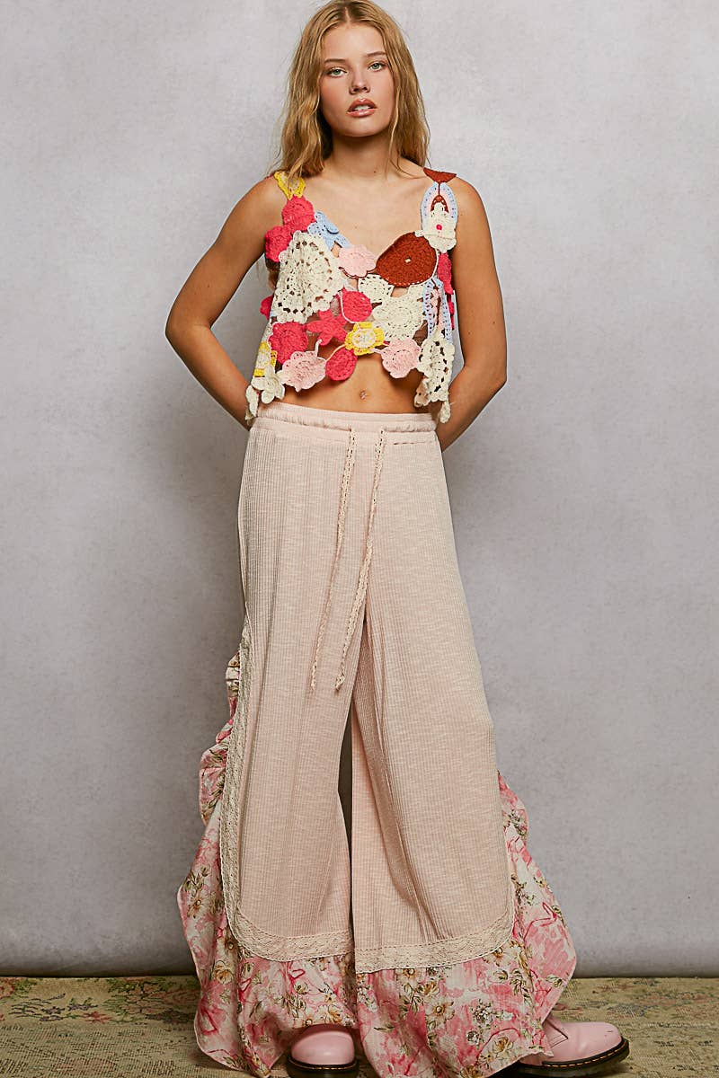 Simple Swing Ruffle Pant - ivyandlavyboutique Pol Clothing