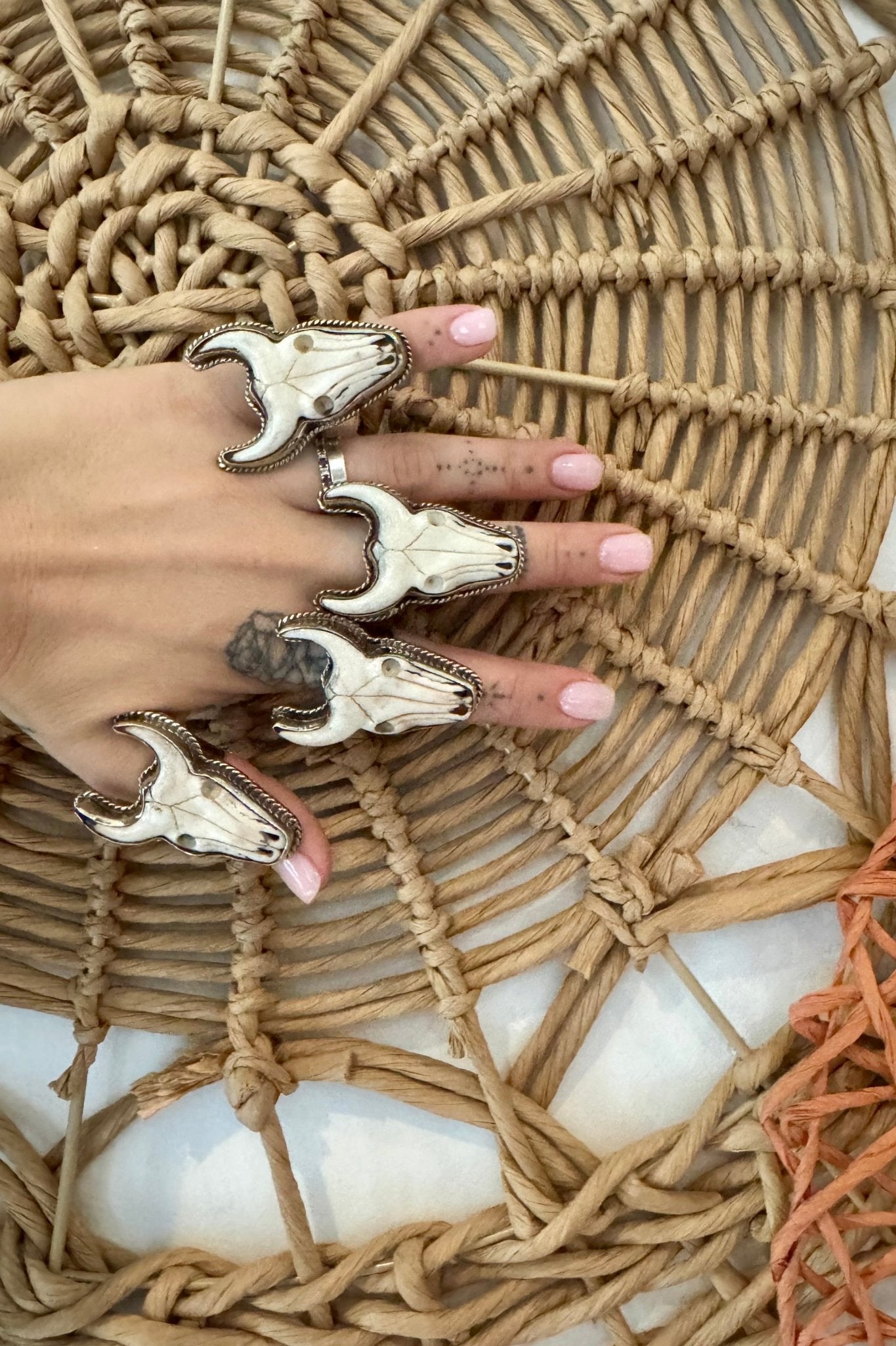 Skull Face Carved Ring - ivyandlavyboutique ivyandlavyboutique