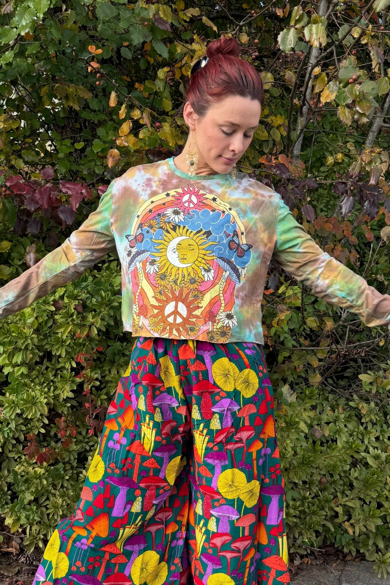 Sleeping Sun & Moon Top - ivyandlavyboutique Kathmandu Imports