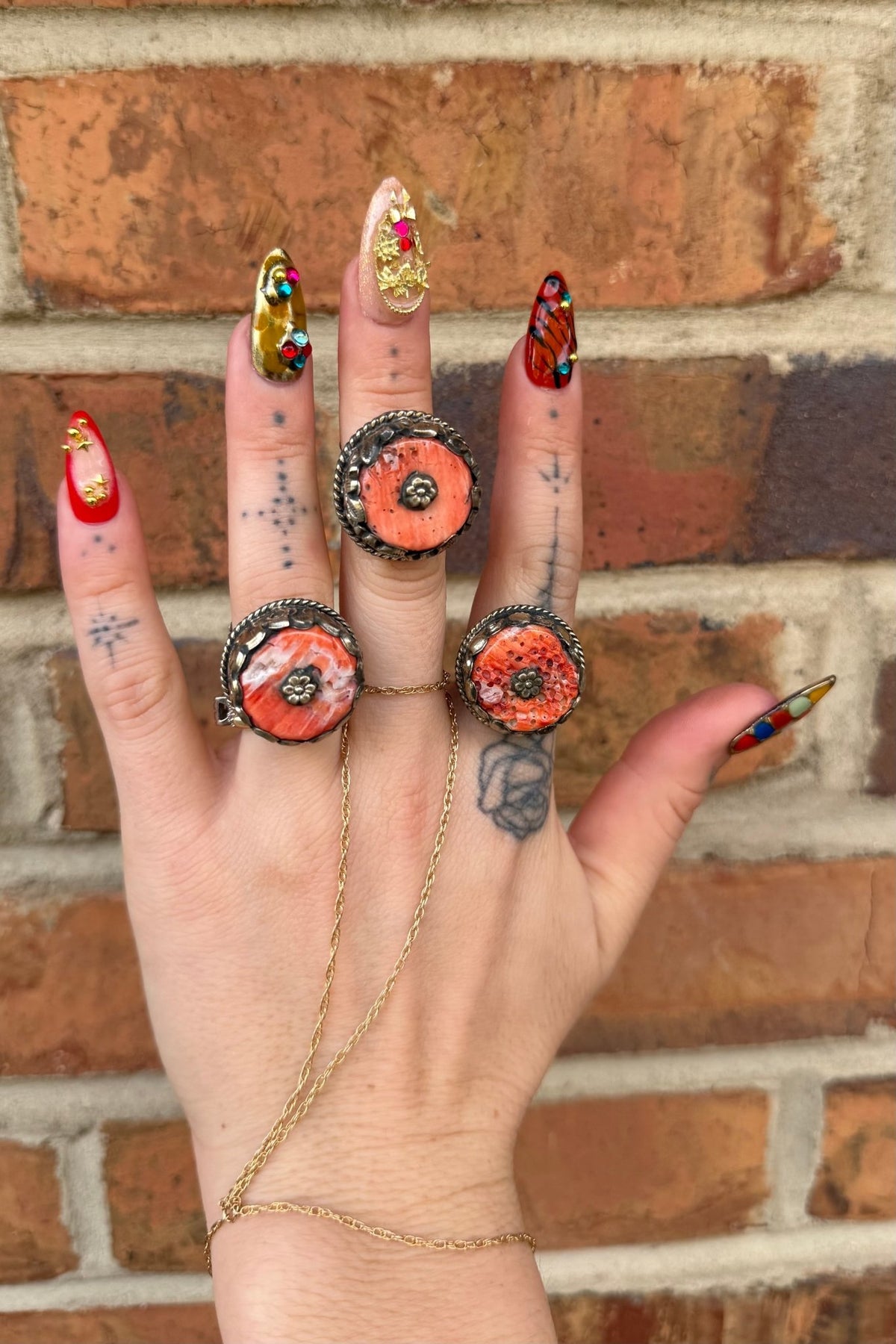 Small Red Circle Ring - Boho Wanderlust Boutique Boho Wanderlust Boutique