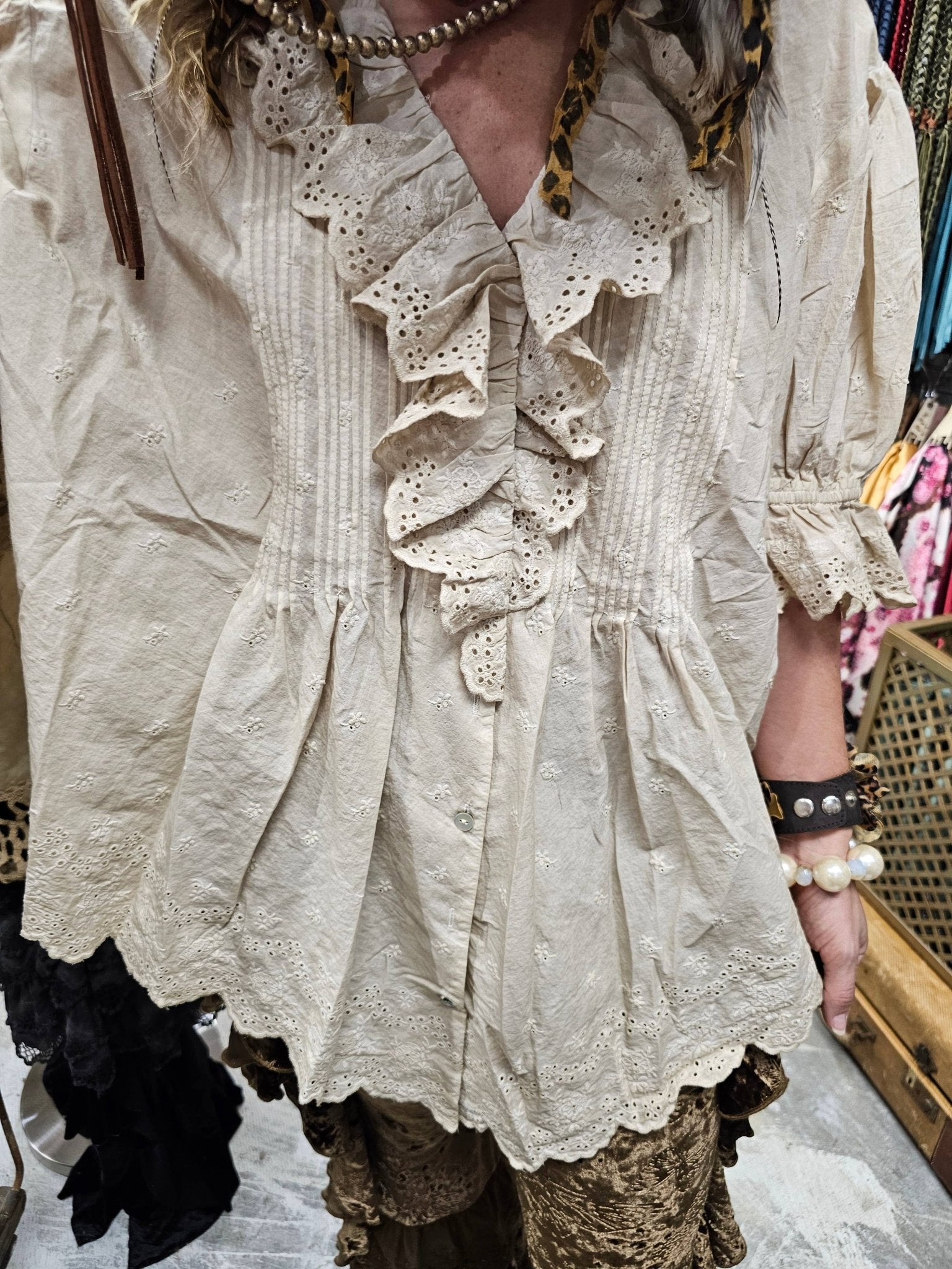 Smocked Shirt - ivyandlavyboutique A Rare Bird Shop