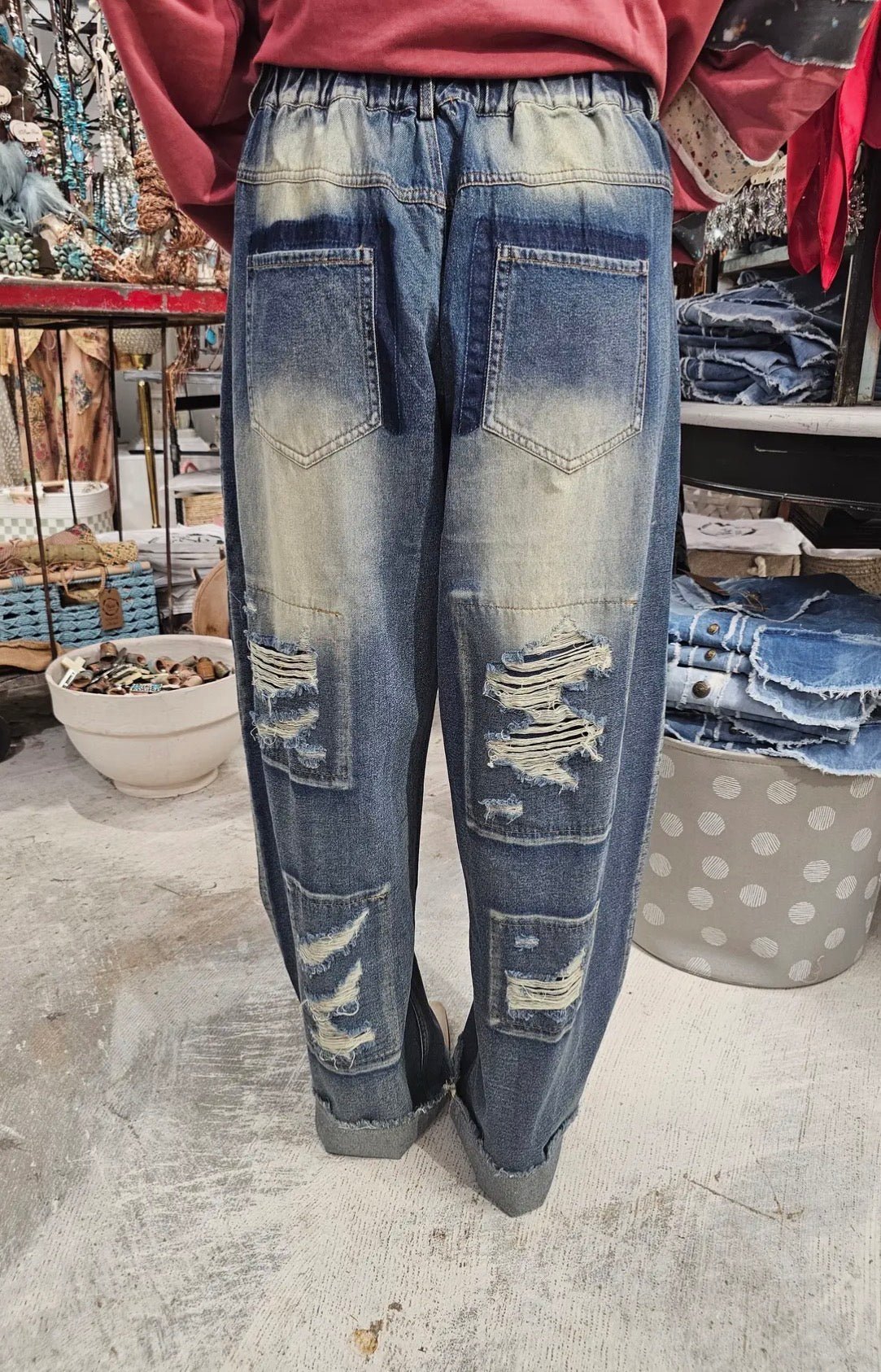 So Grunge Jeans - ivyandlavyboutique A Rare Bird Shop