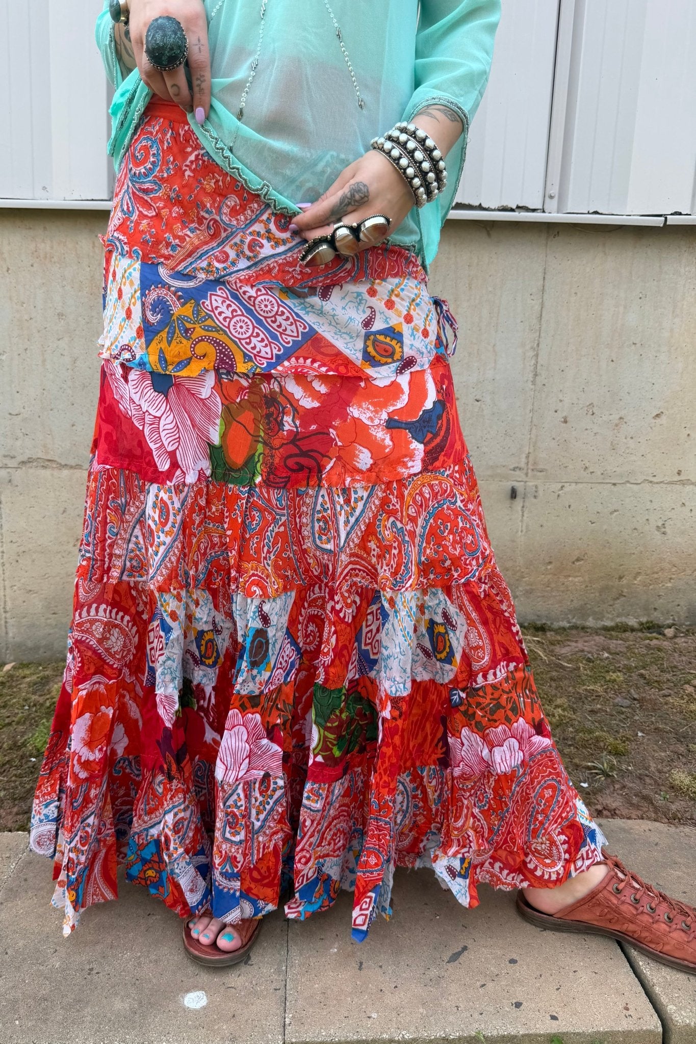 So Retro Orange Skirt - ivyandlavyboutique LA Skirts