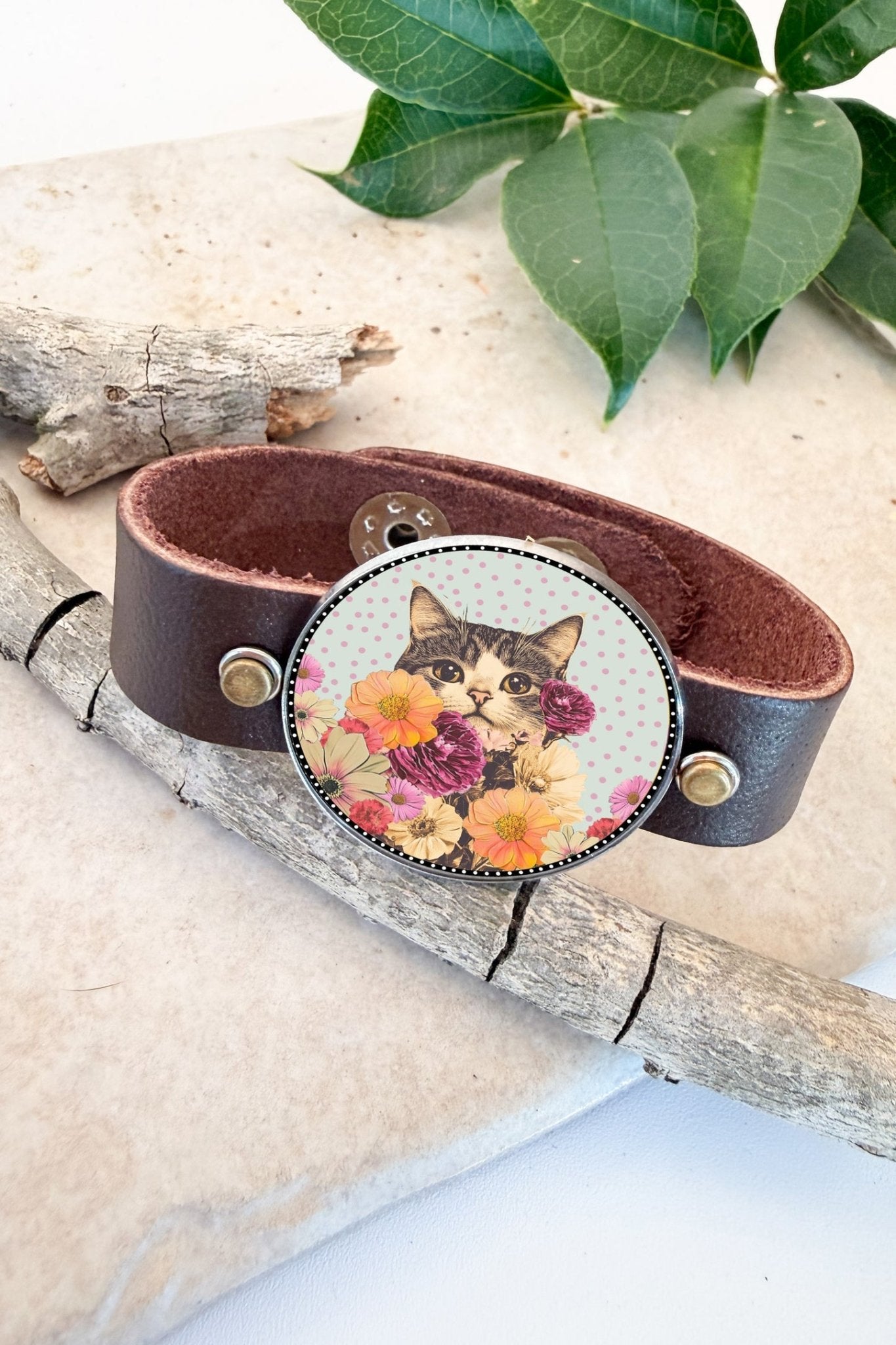Spirit Lala: Cat Pop Art Cuff Bracelet - ivyandlavyboutique Spirit Lala