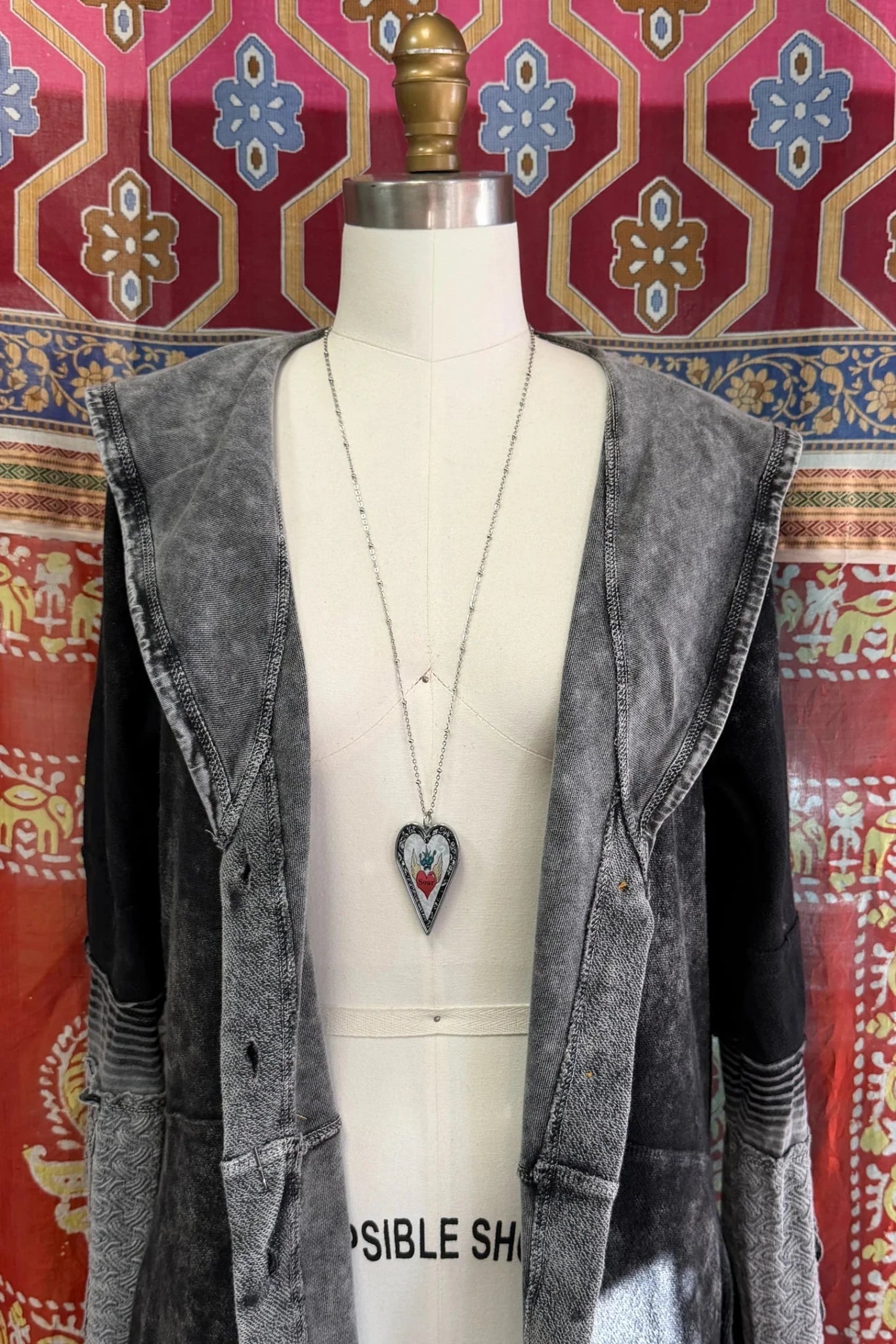 Spirit Lala: Large Soar Heart Pendant Necklace - ivyandlavyboutique Spirit Lala