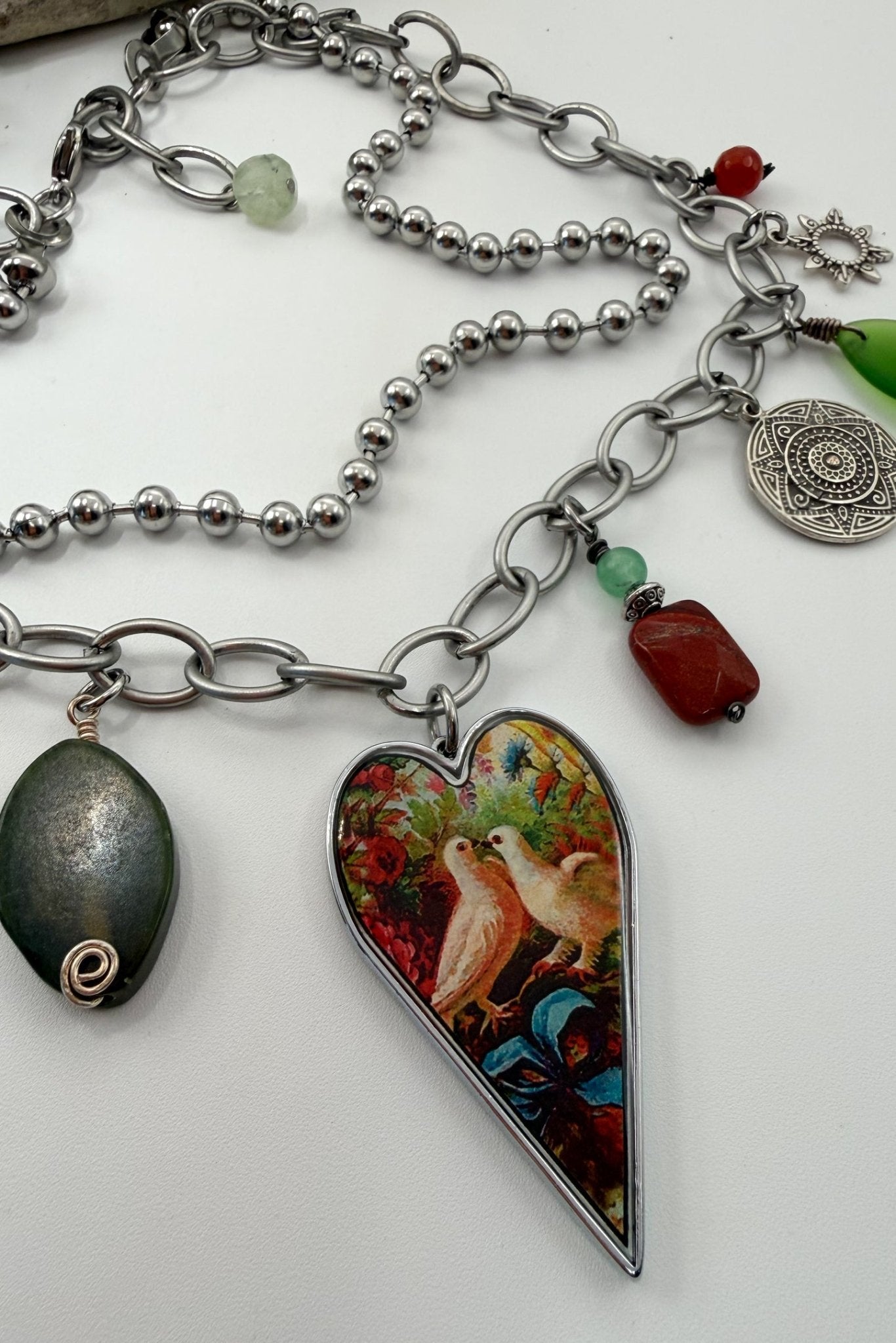 Spirit Lala: "Soul Full of Sunshine" Large Heart Charm Necklace - ivyandlavyboutique Spirit Lala