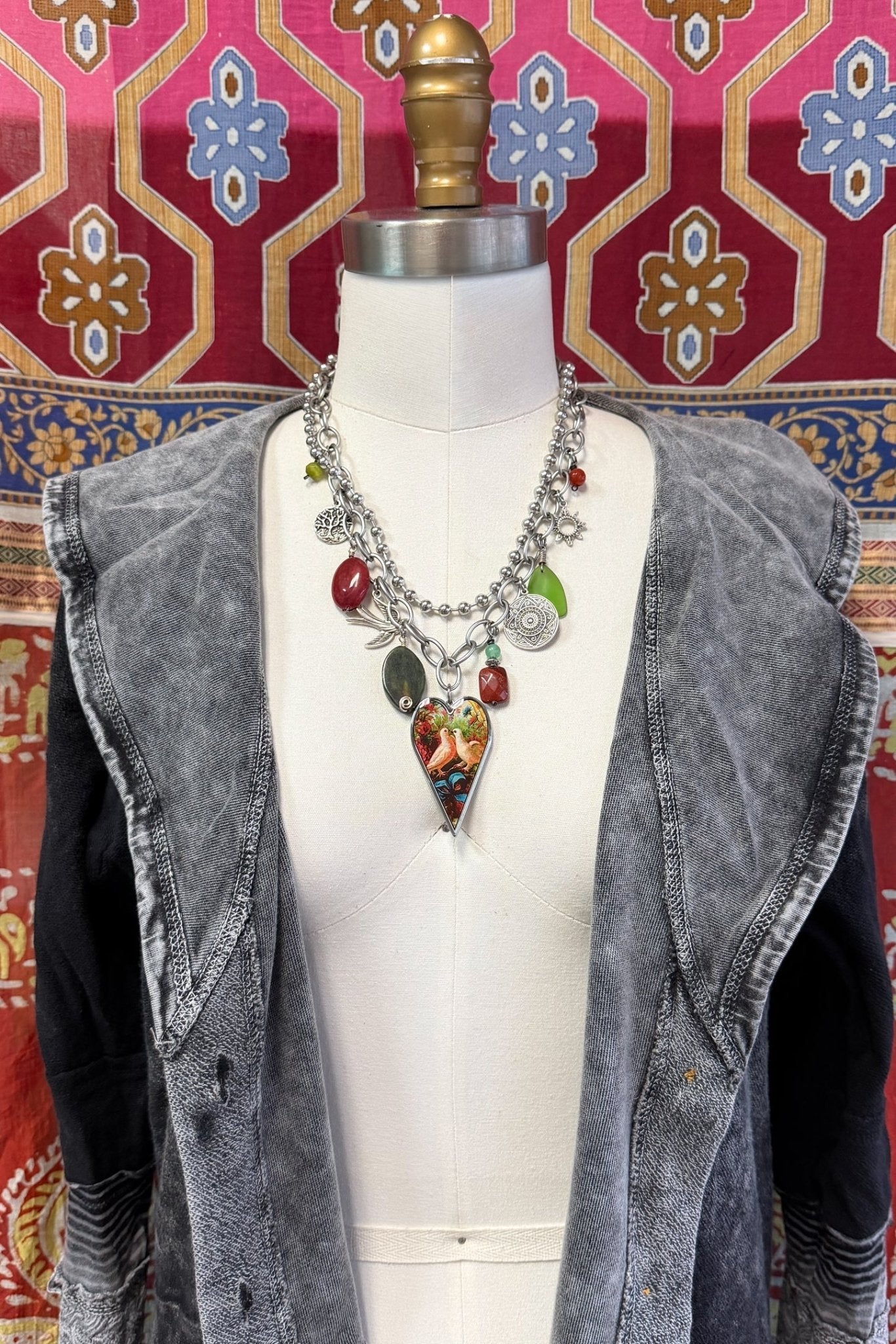 Spirit Lala: "Soul Full of Sunshine" Large Heart Charm Necklace - ivyandlavyboutique Spirit Lala