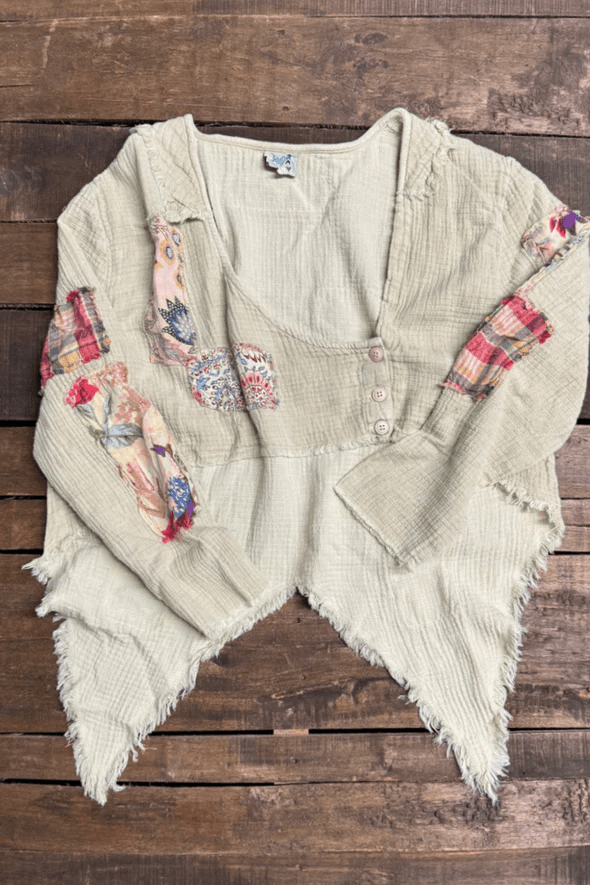 Splitting Ways Jacket in Taupe - ivyandlavyboutique Jaded Gypsy