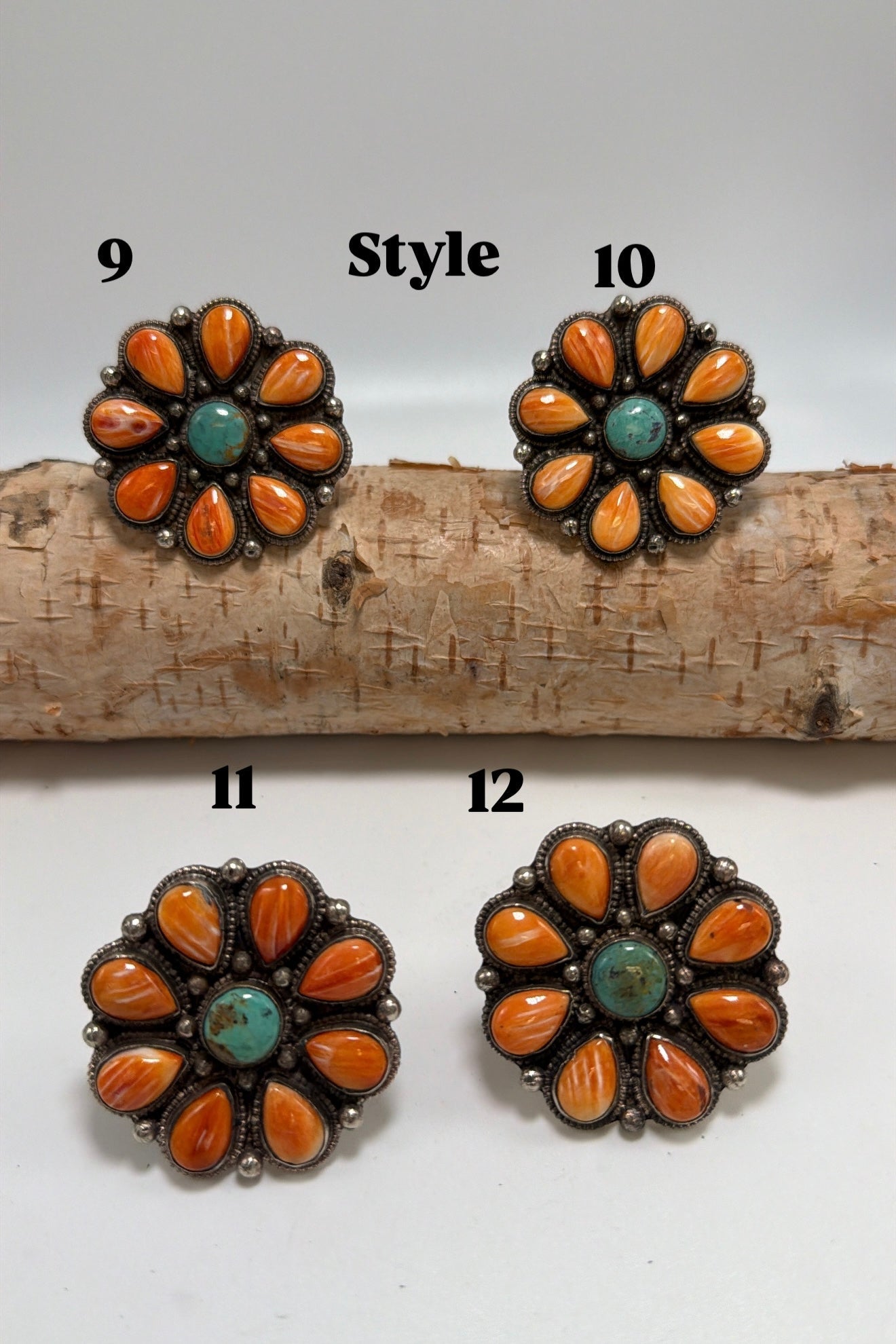 Squash Blossom in Orange Flower Ring - ivyandlavyboutique ivyandlavyboutique