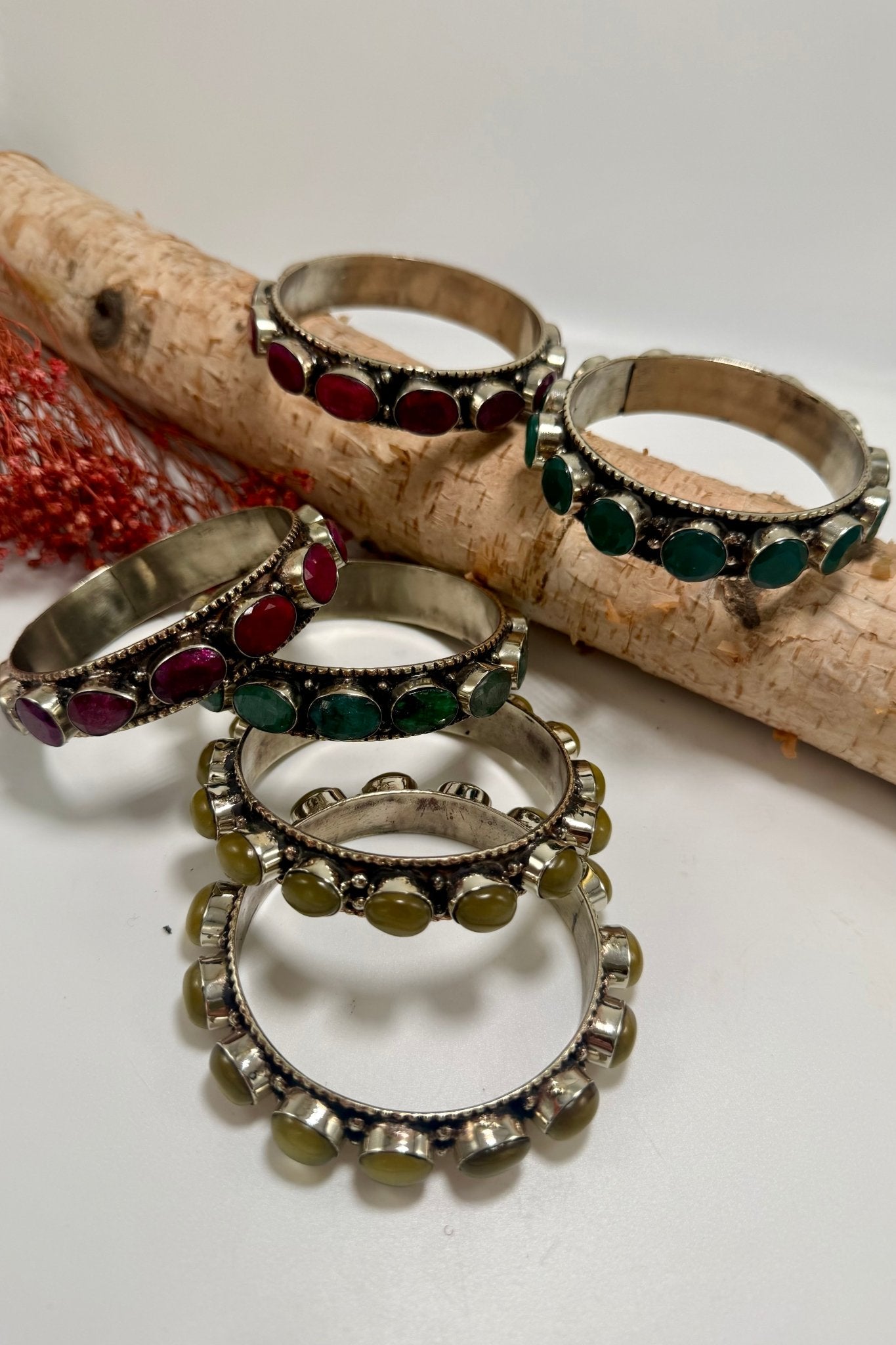 Stack them Up Bangles - Gemstone Asst. - ivyandlavyboutique ivyandlavyboutique