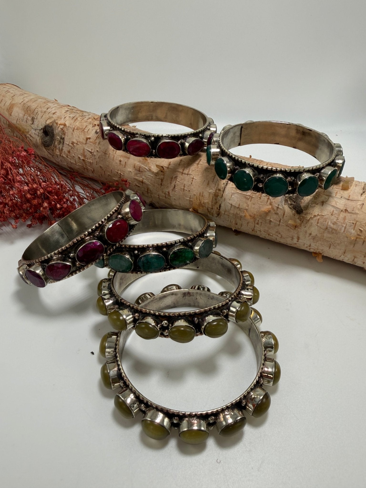 Stack them Up Bangles - Gemstone Asst. - ivyandlavyboutique ivyandlavyboutique