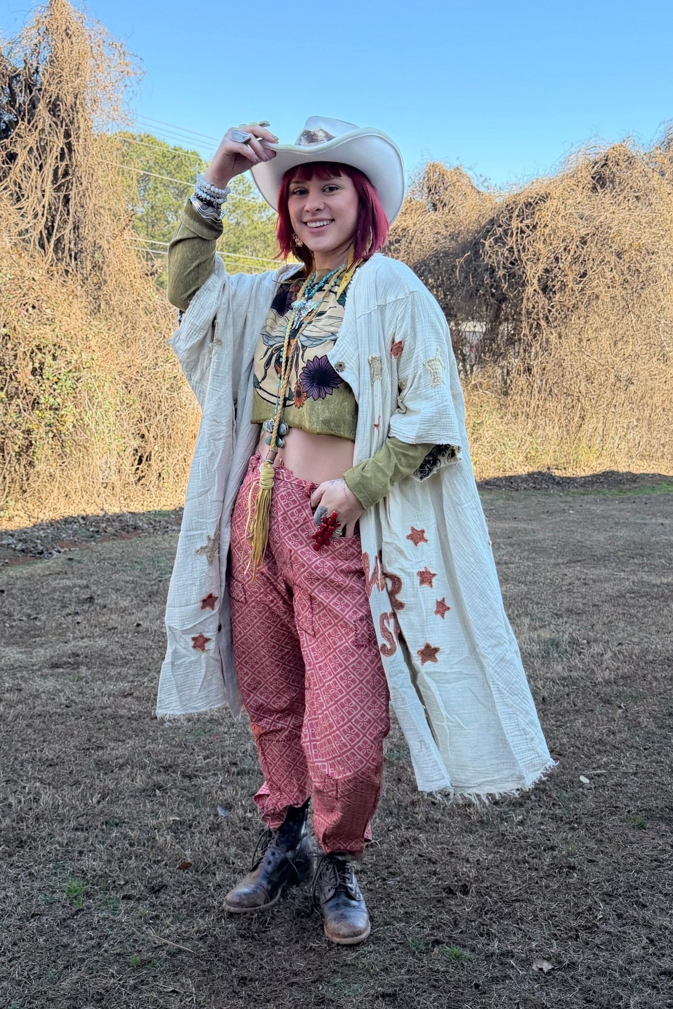 Star Girl Button down Duster Jacket - ivyandlavyboutique Oli&Hali