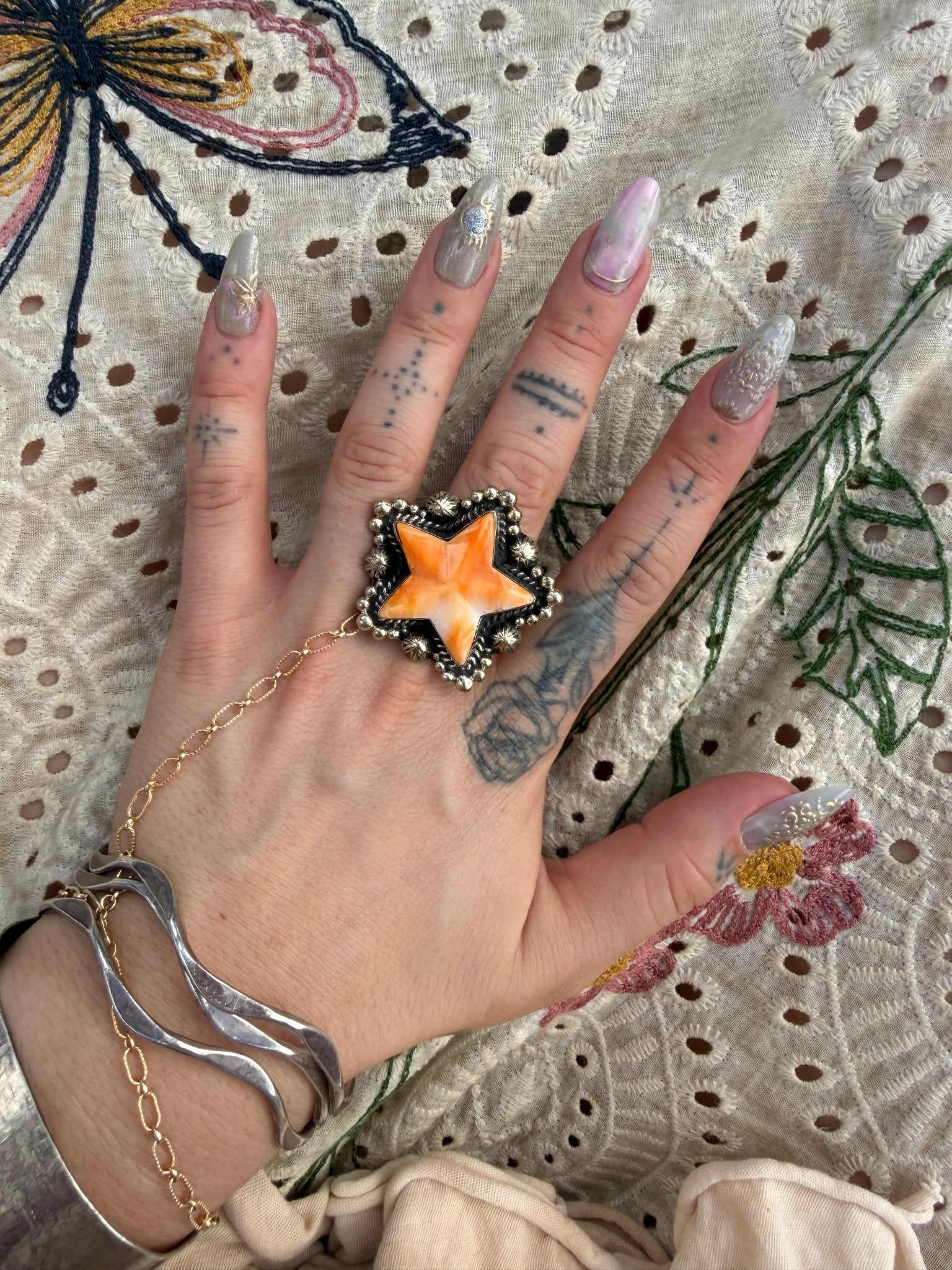 Starburst Star Ring - ivyandlavyboutique ivyandlavyboutique