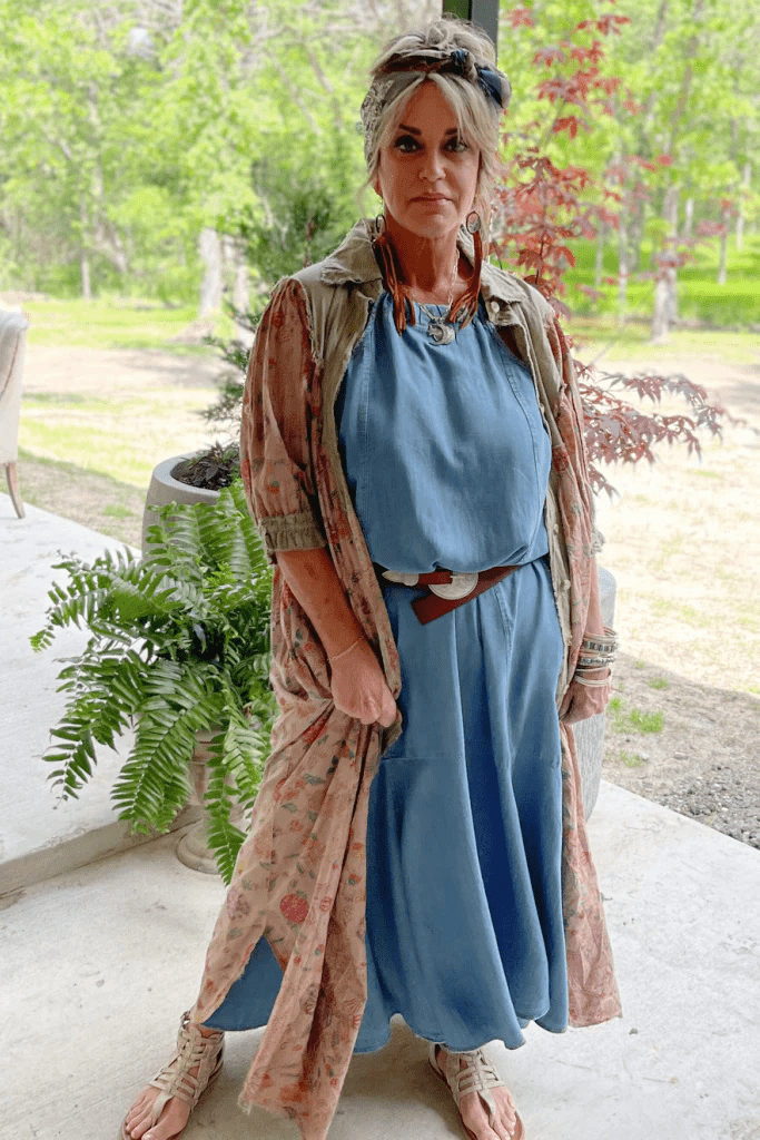 Starry Haze Duster in Natural Floral Combo - ivyandlavyboutique Jaded Gypsy