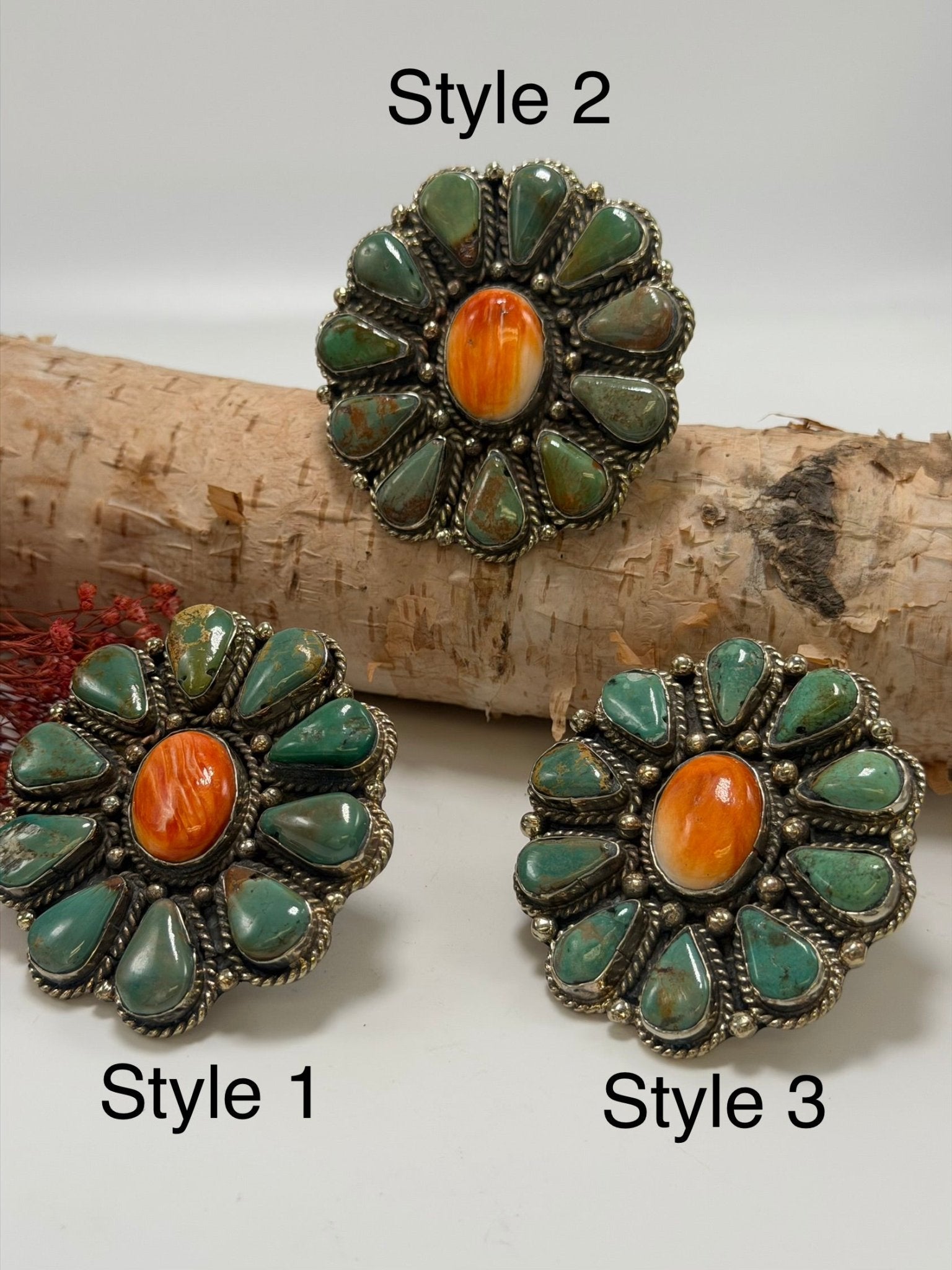 Statement Oval Flower Ring - ivyandlavyboutique ivyandlavyboutique