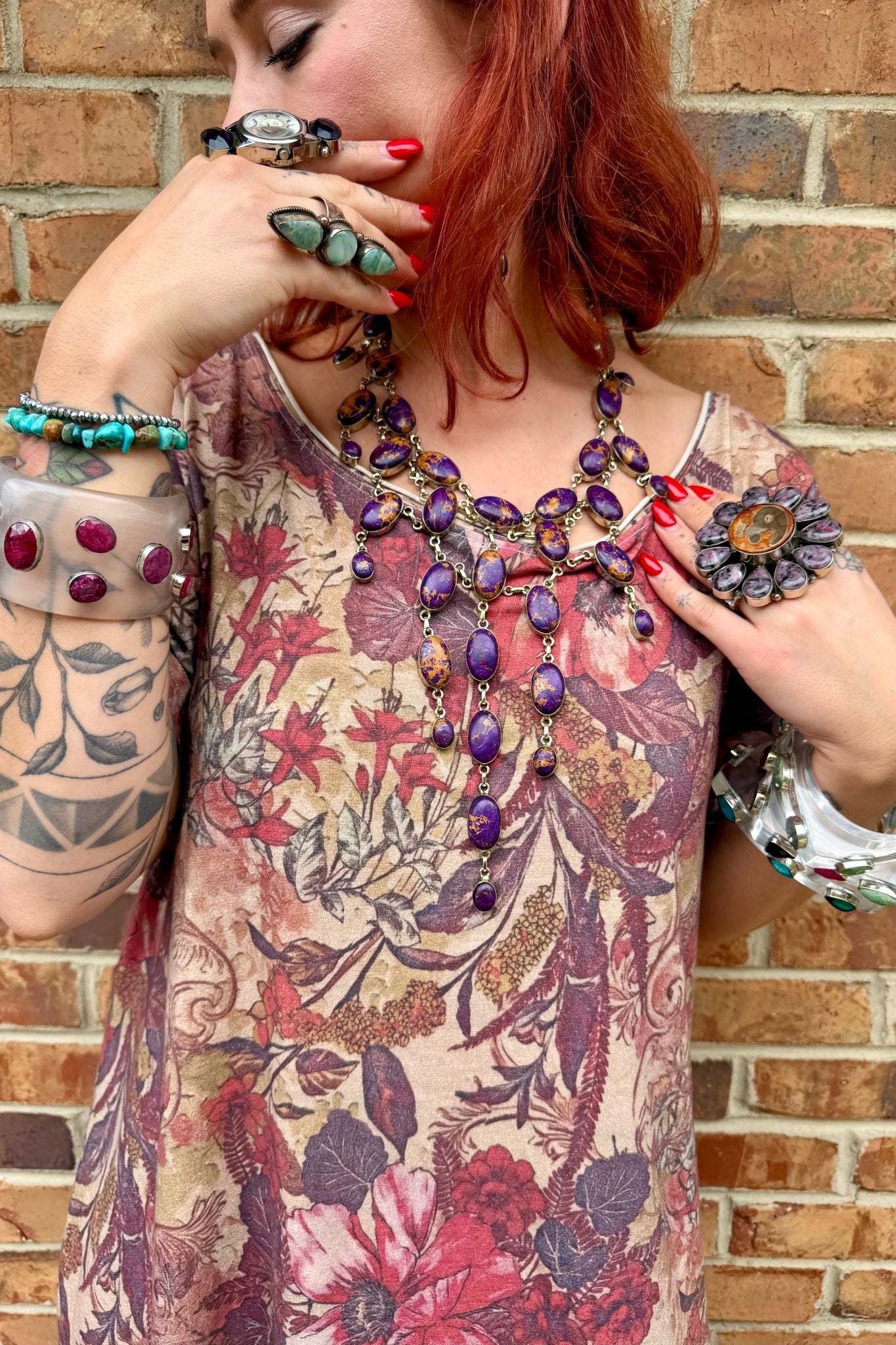 Stop In Your Tracks Statement Necklace - ivyandlavyboutique ivyandlavyboutique