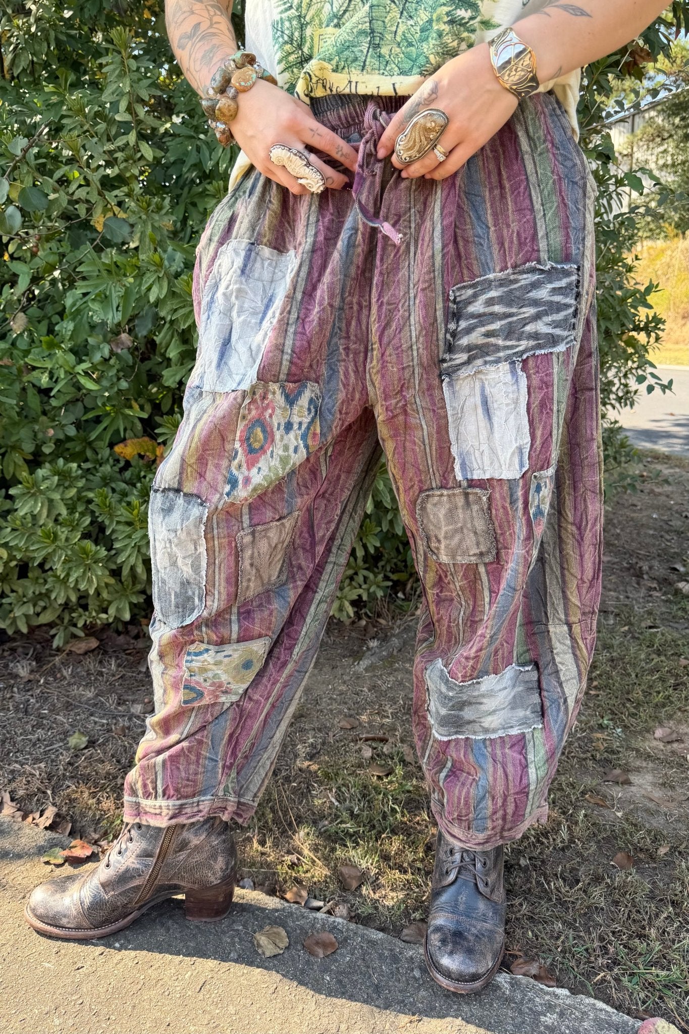 Stormy Evening Pants - Plum - ivyandlavyboutique Jaded Gypsy