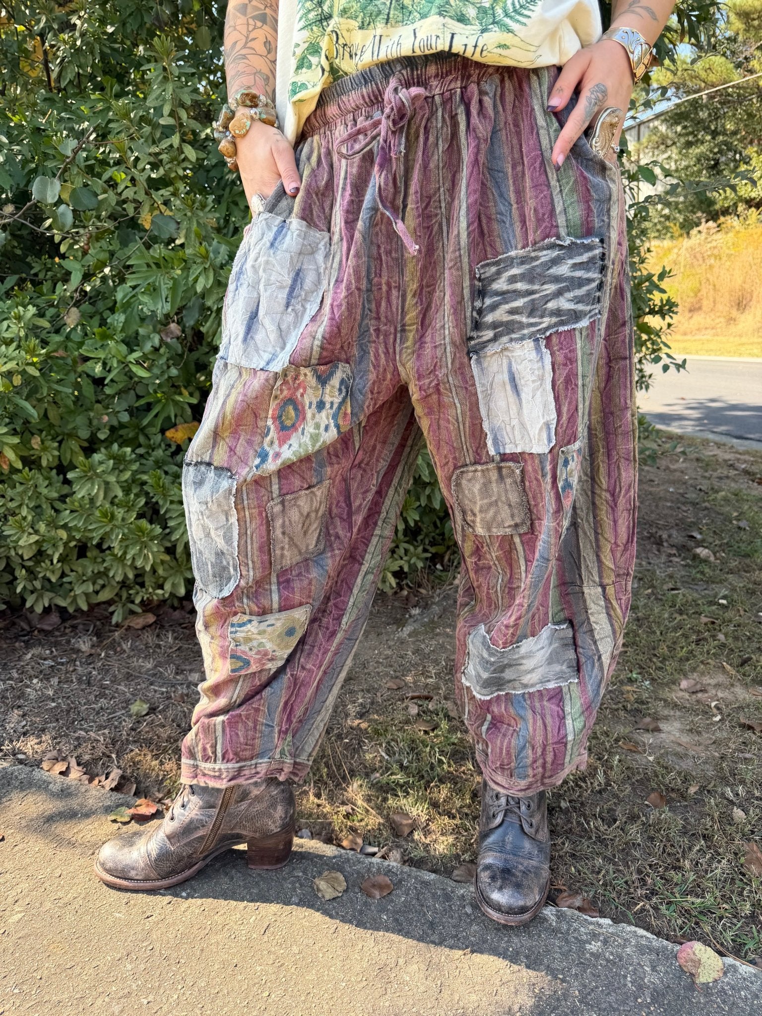 Stormy Evening Pants - Plum - ivyandlavyboutique Jaded Gypsy