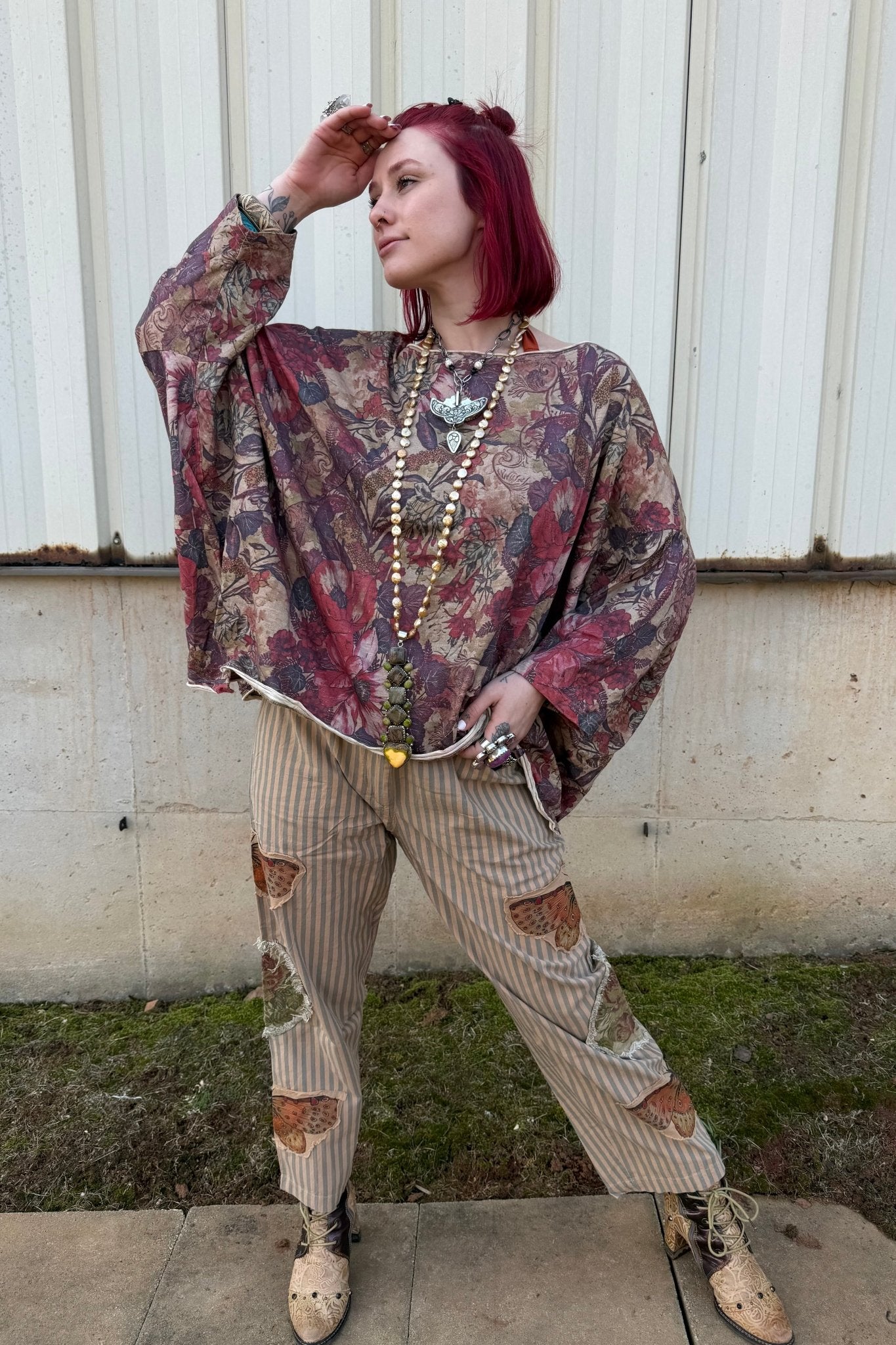 Striped Butterfly Pant - ivyandlavyboutique A Rare Bird Shop