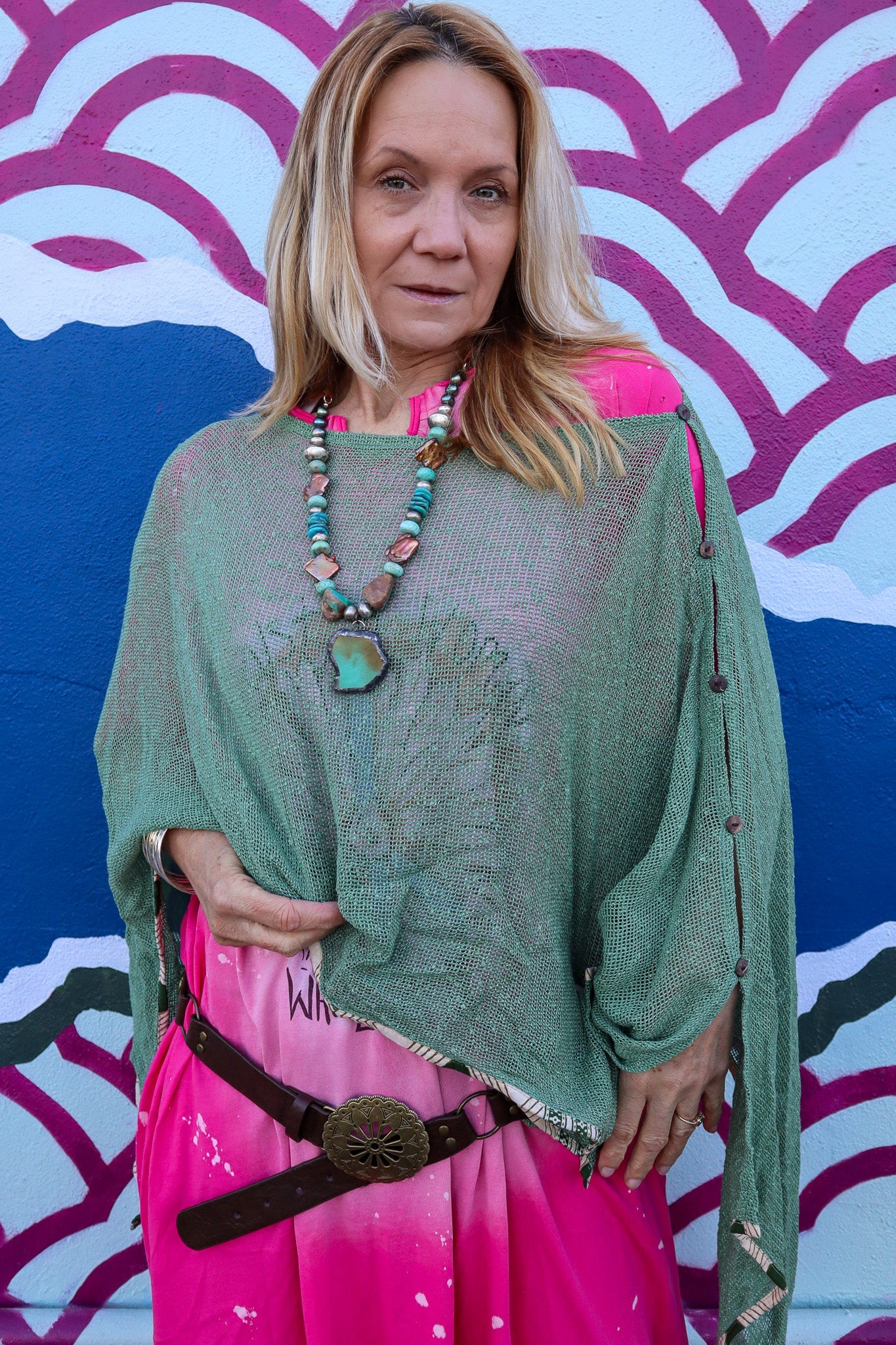 Summer Breeze Poncho Layering Top - ivyandlavyboutique Karma Highway