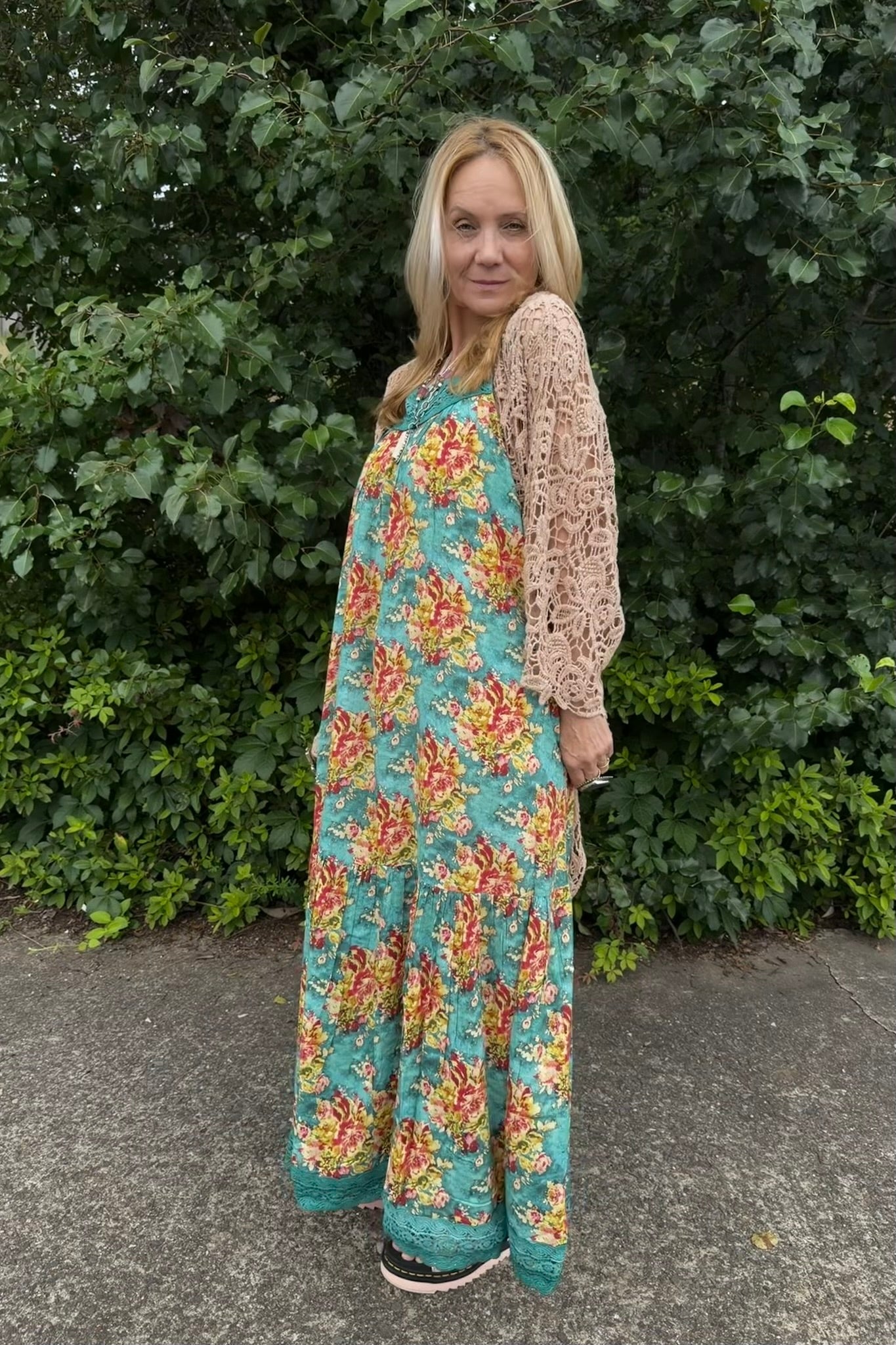 Summer Maxi Dress w/ Tie Straps - ivyandlavyboutique A Rare Bird Shop
