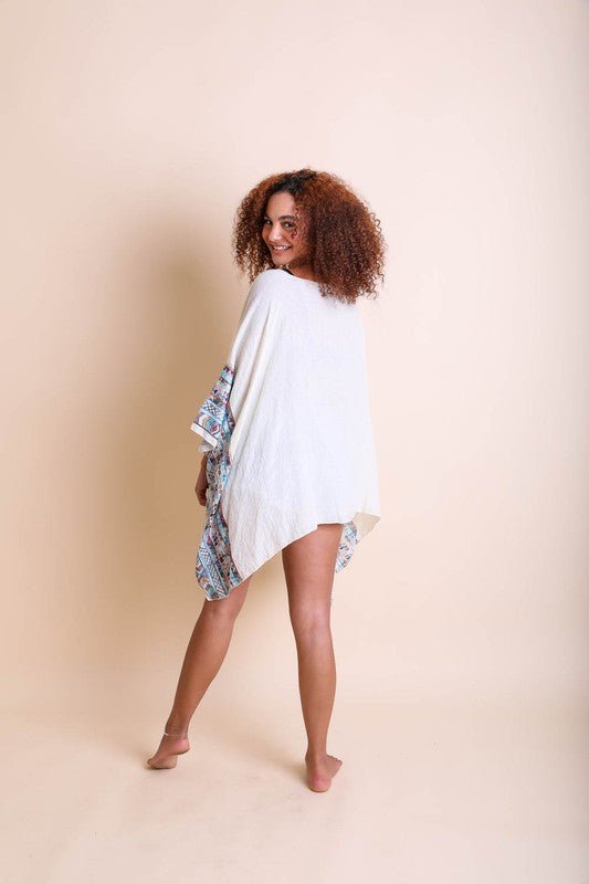 Summer Night Embroidered Sleeve Kimono - ivyandlavyboutique Leto Accessories