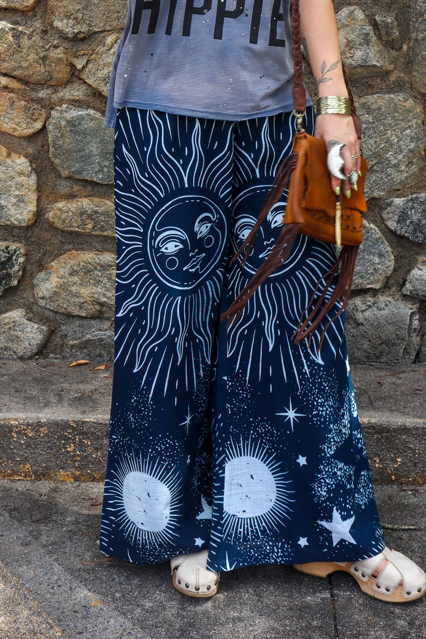 Sun And Moon Lounge Pant - ivyandlavyboutique I LOVE LINEN