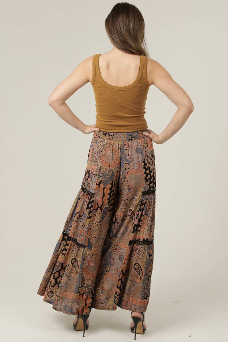 Sunset Flit Wide Leg Pant - ivyandlavyboutique ANGIE