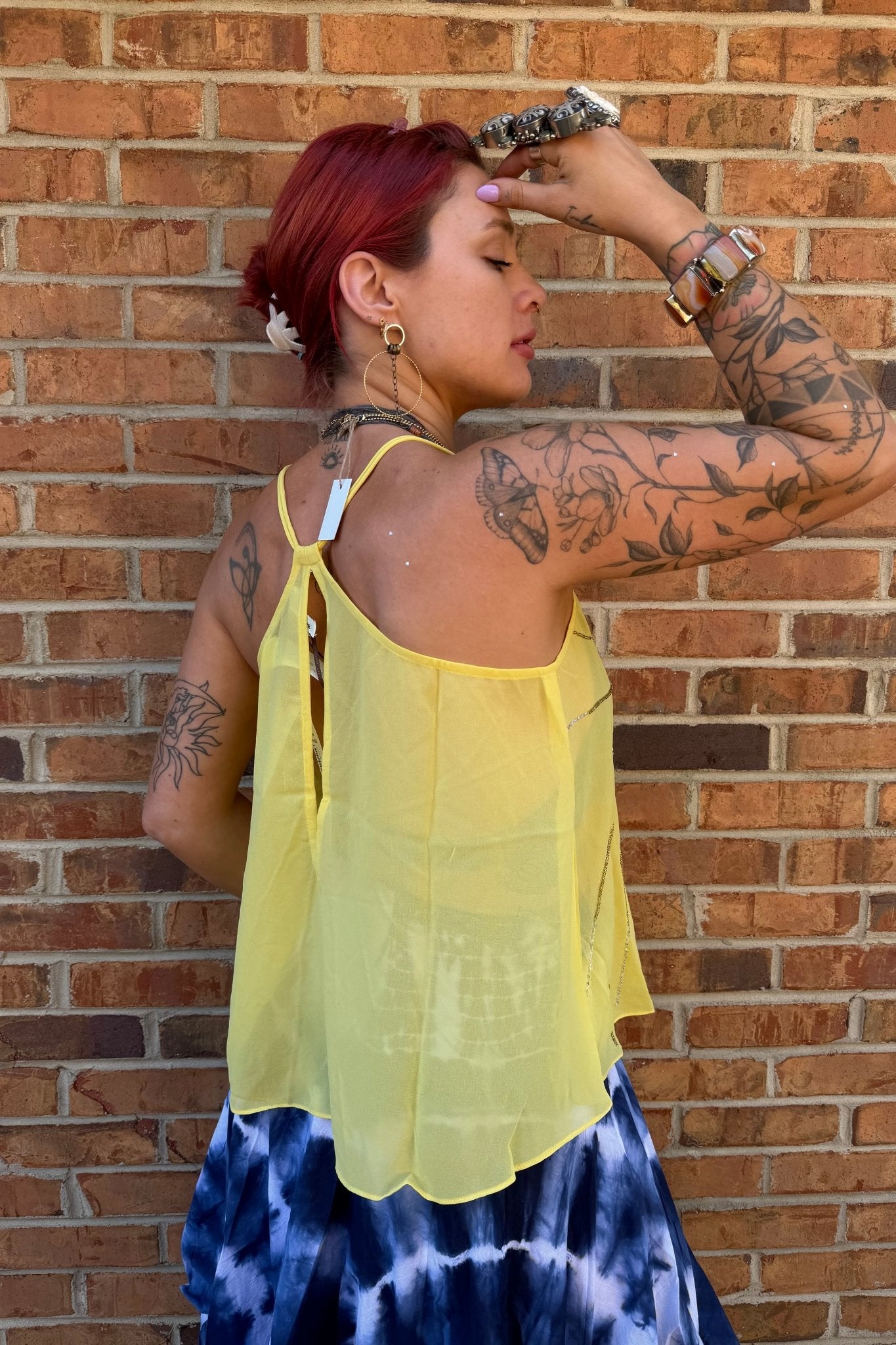 Sunshine Sheer Tank - ivyandlavyboutique LA Skirts