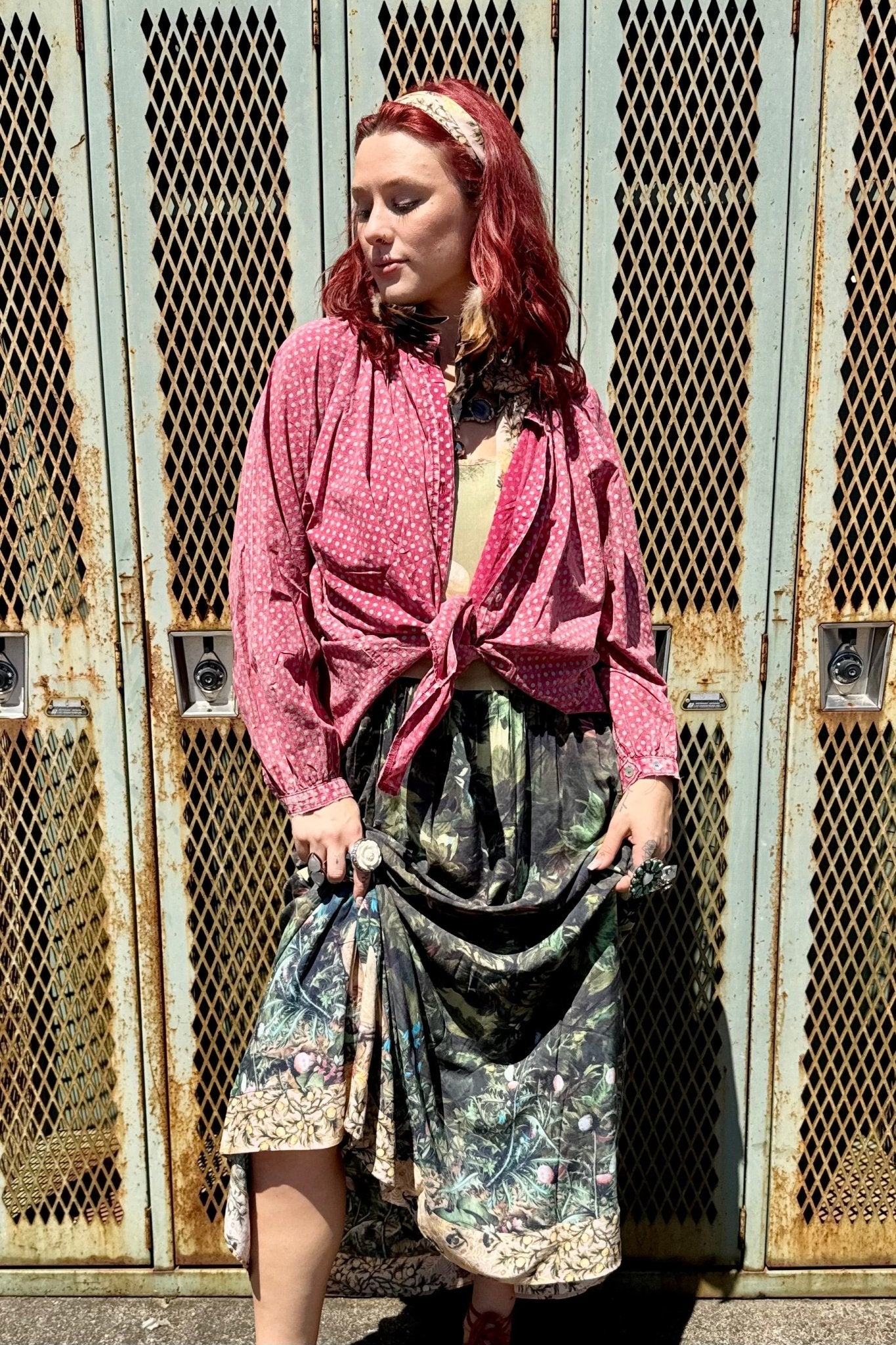 Sweet Nothings Shirt in Scarlet Dot - ivyandlavyboutique Jaded Gypsy