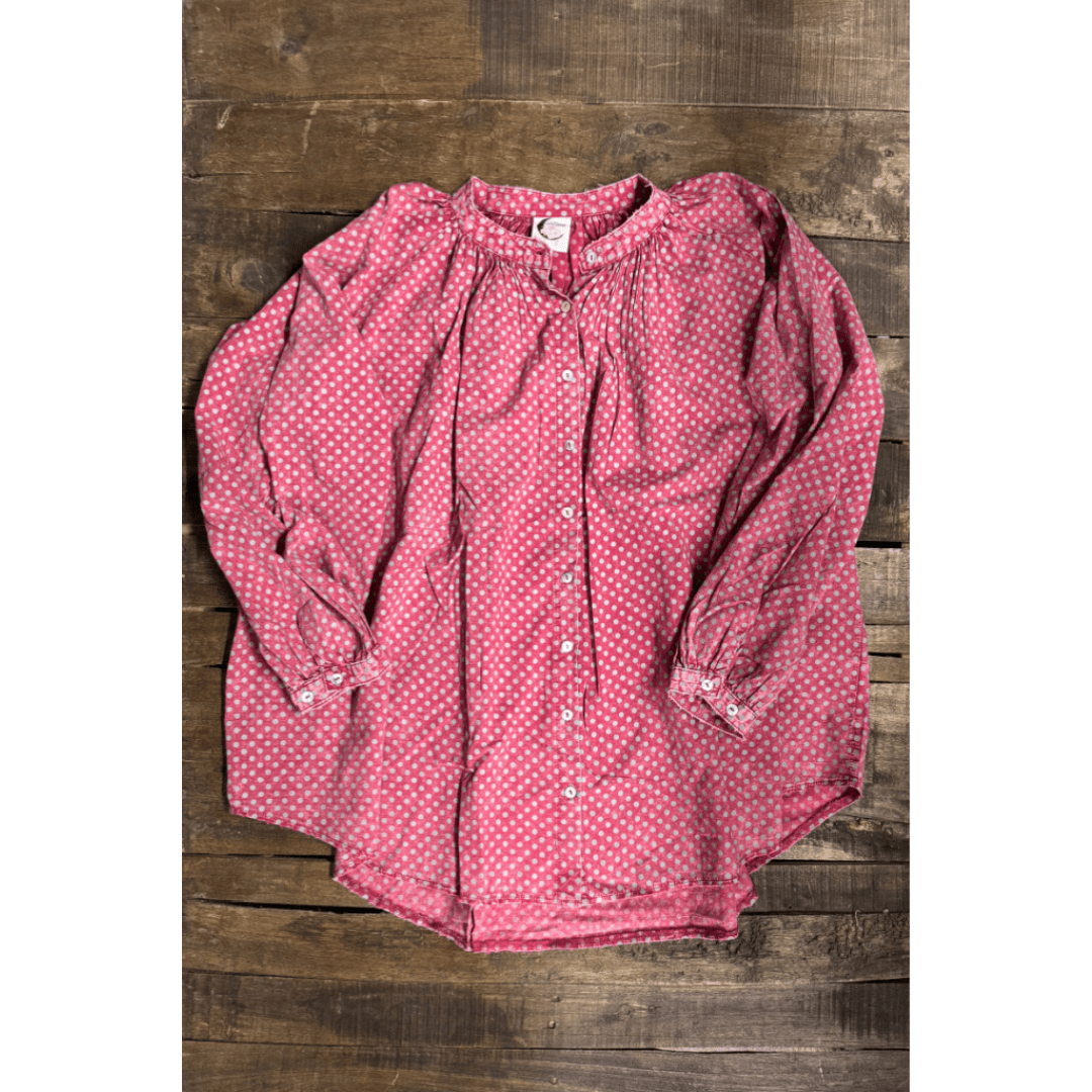 Sweet Nothings Shirt in Scarlet Dot - ivyandlavyboutique Jaded Gypsy