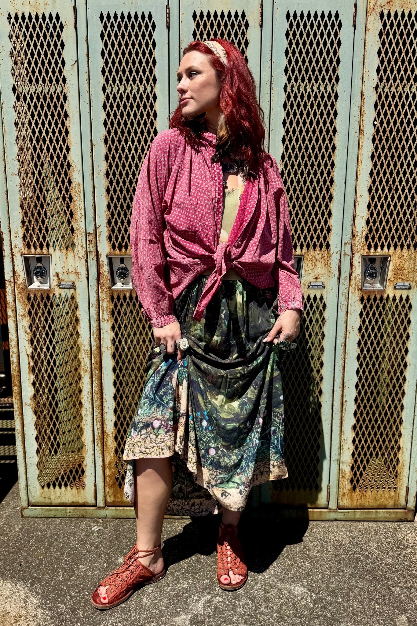 Sweet Nothings Shirt in Scarlet Dot - ivyandlavyboutique Jaded Gypsy