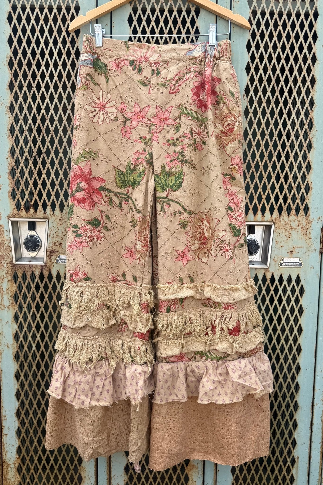 Tattered Flowers Pants - ivyandlavyboutique A Rare Bird Shop