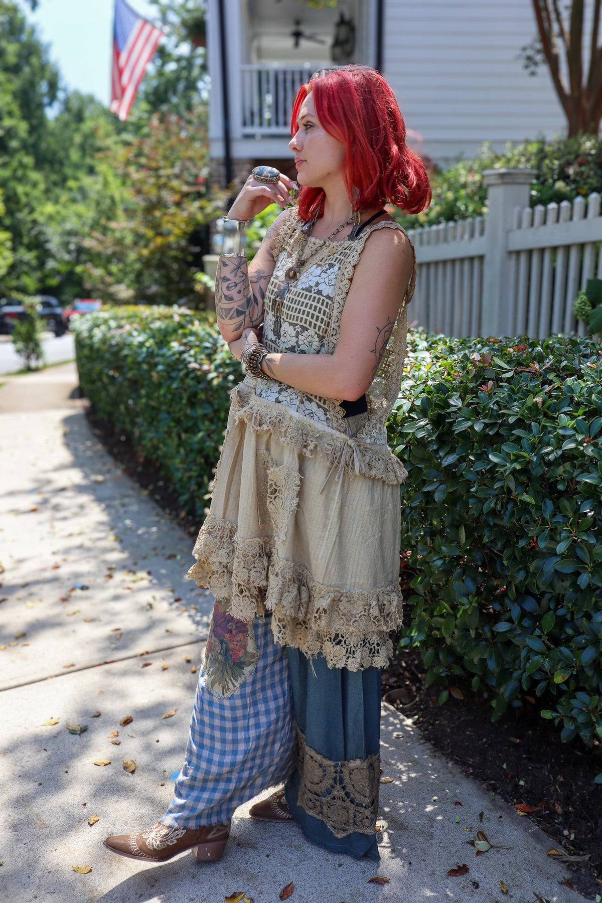 Tattered Treasure Tunic - ivyandlavyboutique Jaded Gypsy